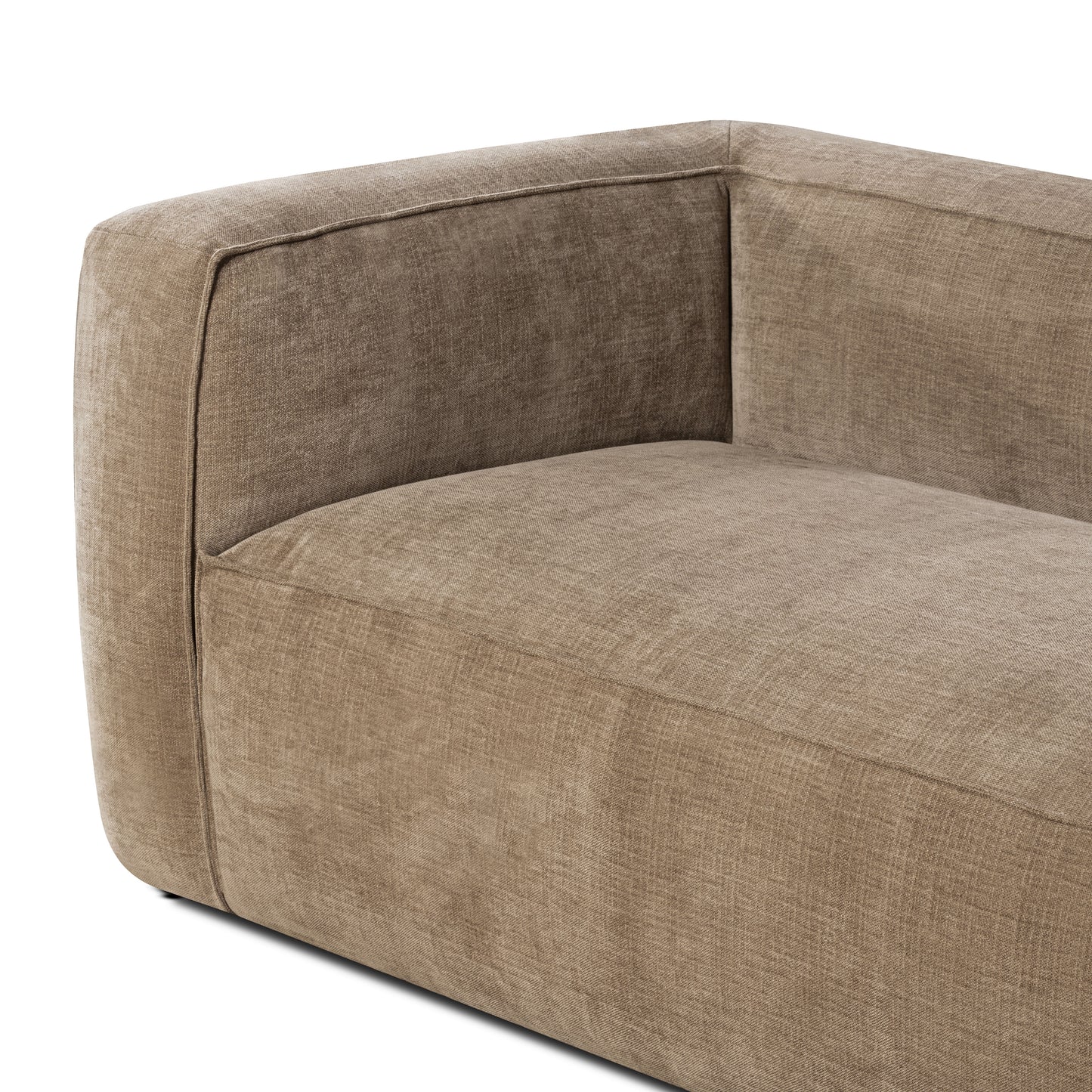 Piazza 124.5" L-Shaped Sectional | Clove Brown