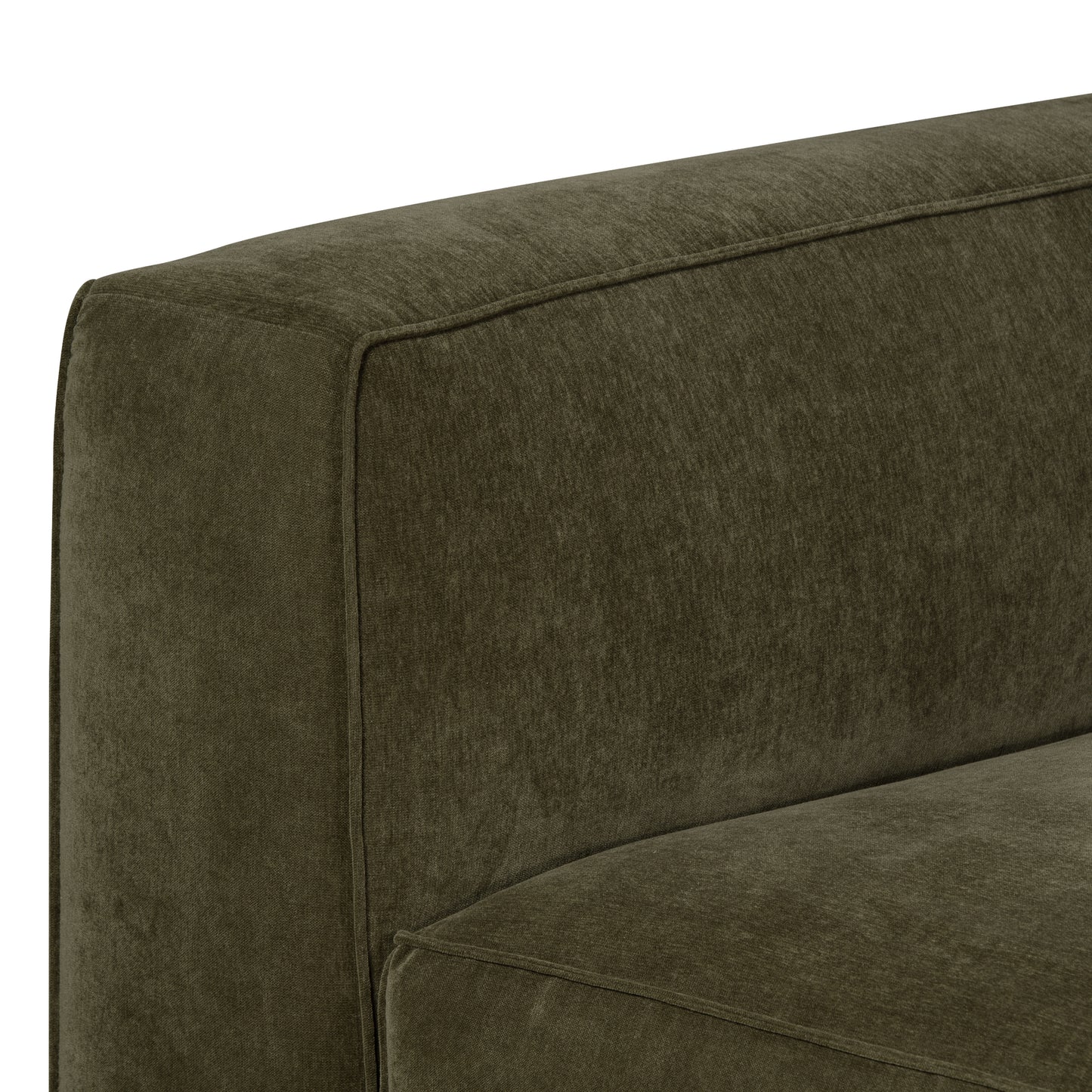 Piazza 124.5" L-Shaped Sectional | Lume Green