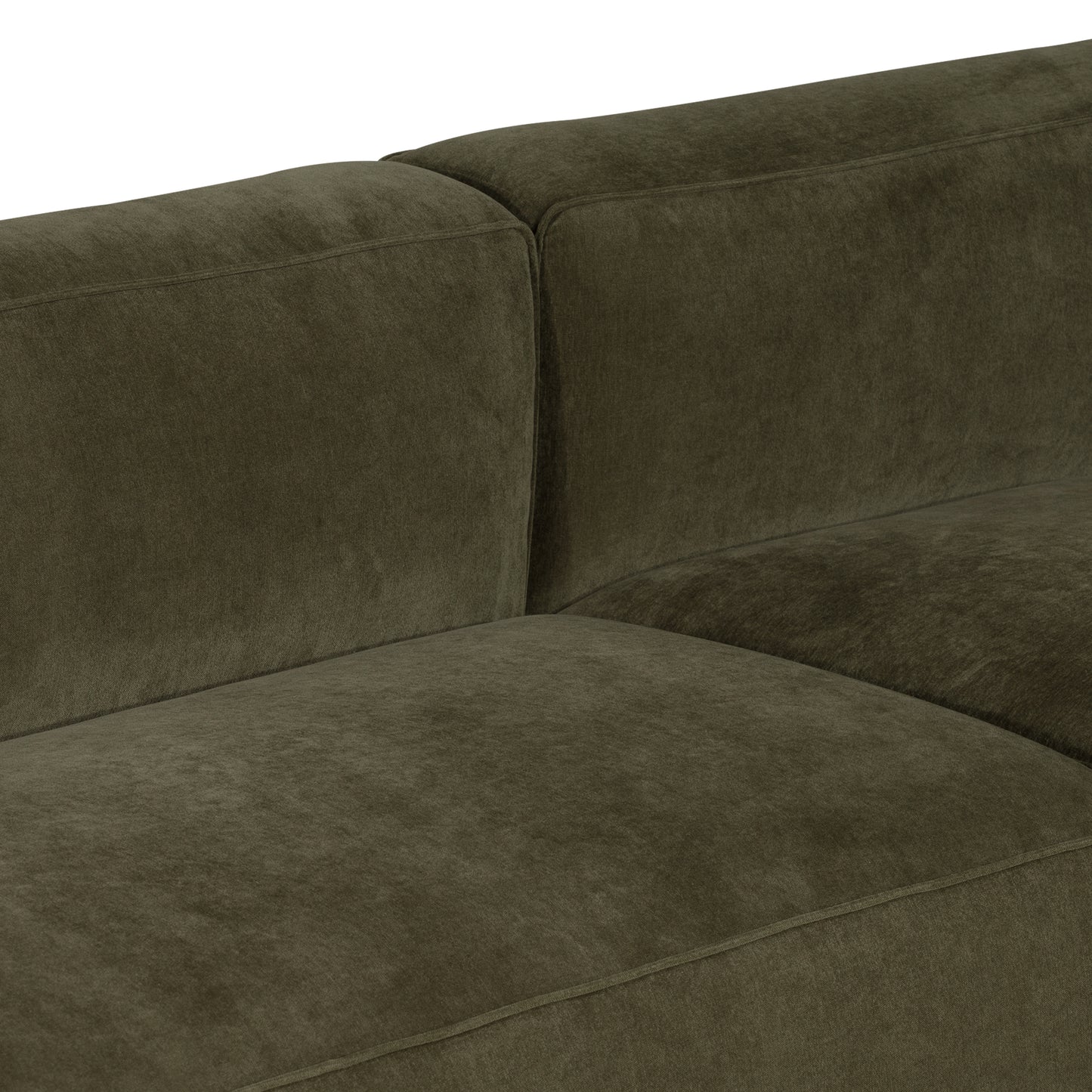 Piazza 124.5" L-Shaped Sectional | Lume Green