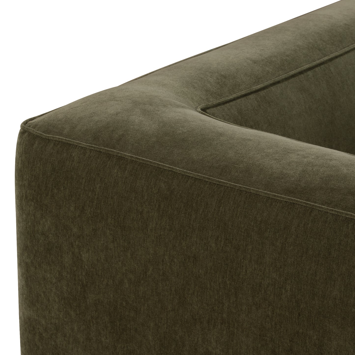 Piazza 124.5" L-Shaped Sectional | Lume Green