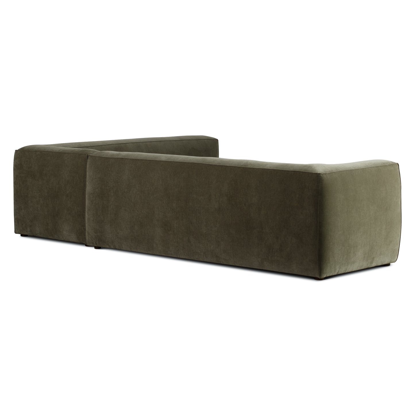 Piazza 124.5" L-Shaped Sectional | Lume Green