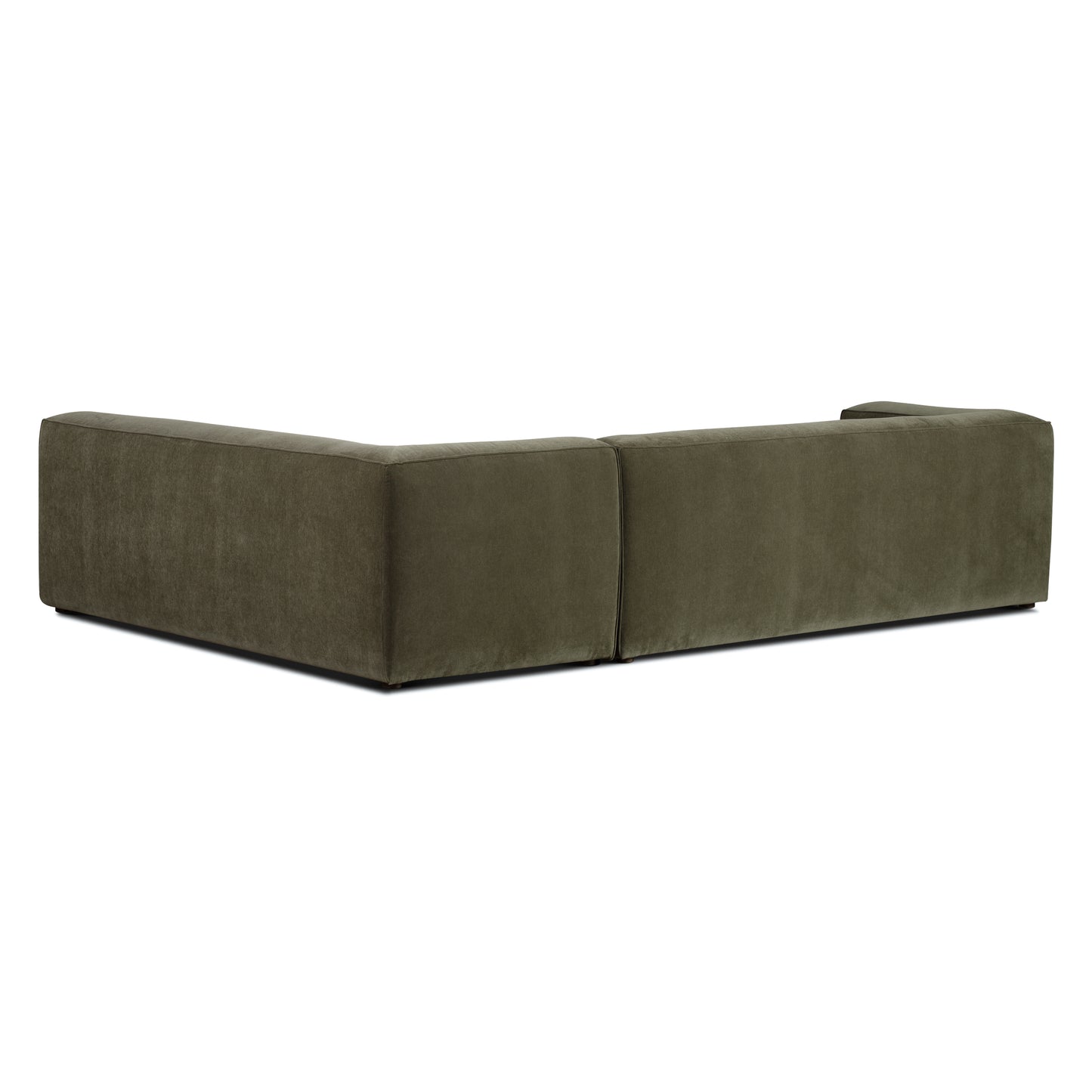Piazza 124.5" L-Shaped Sectional | Lume Green