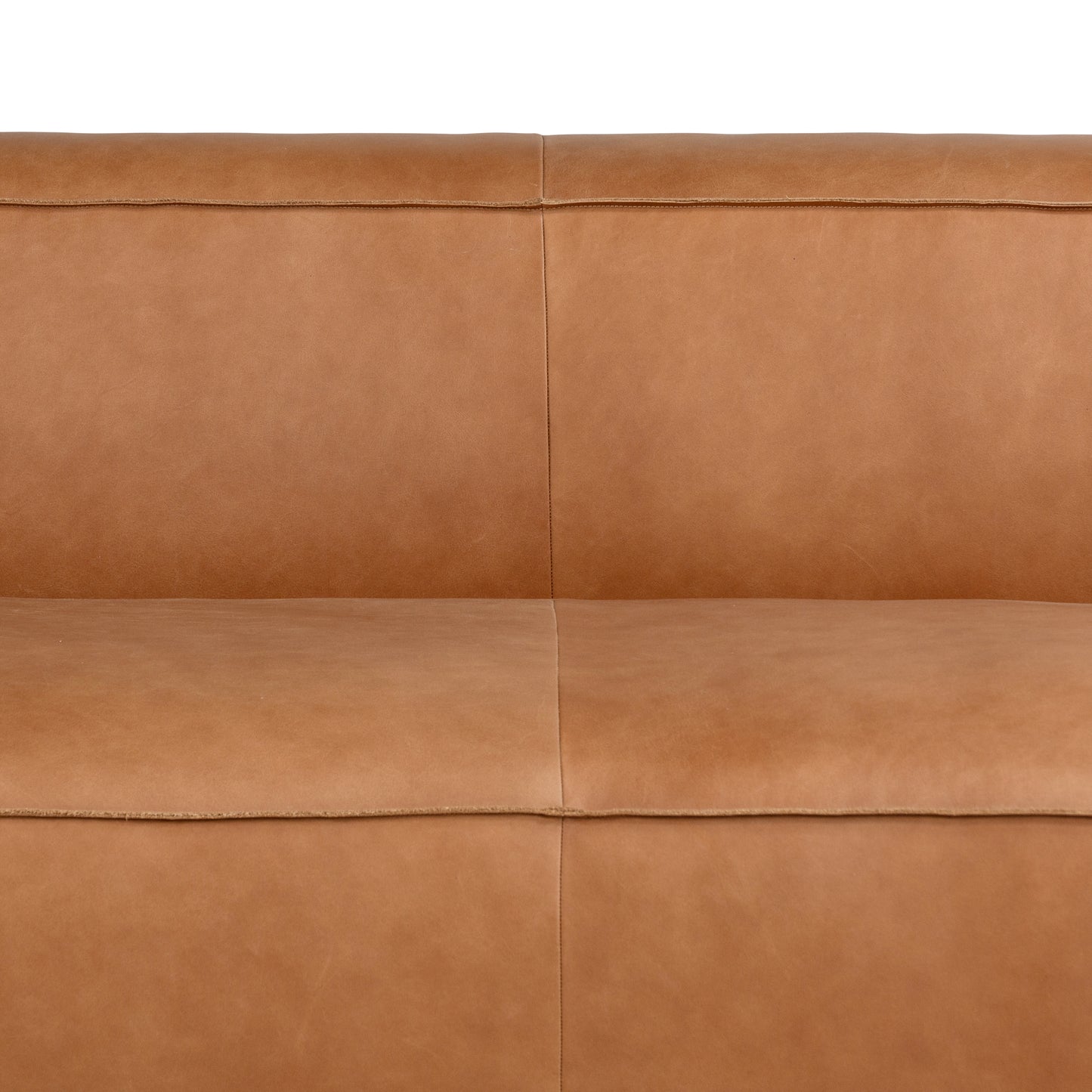 Piazza 95" Leather Sofa | Saddle Tan