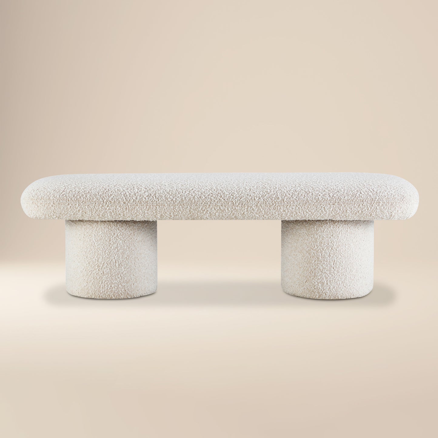 Este Bench | Crema White Boucle