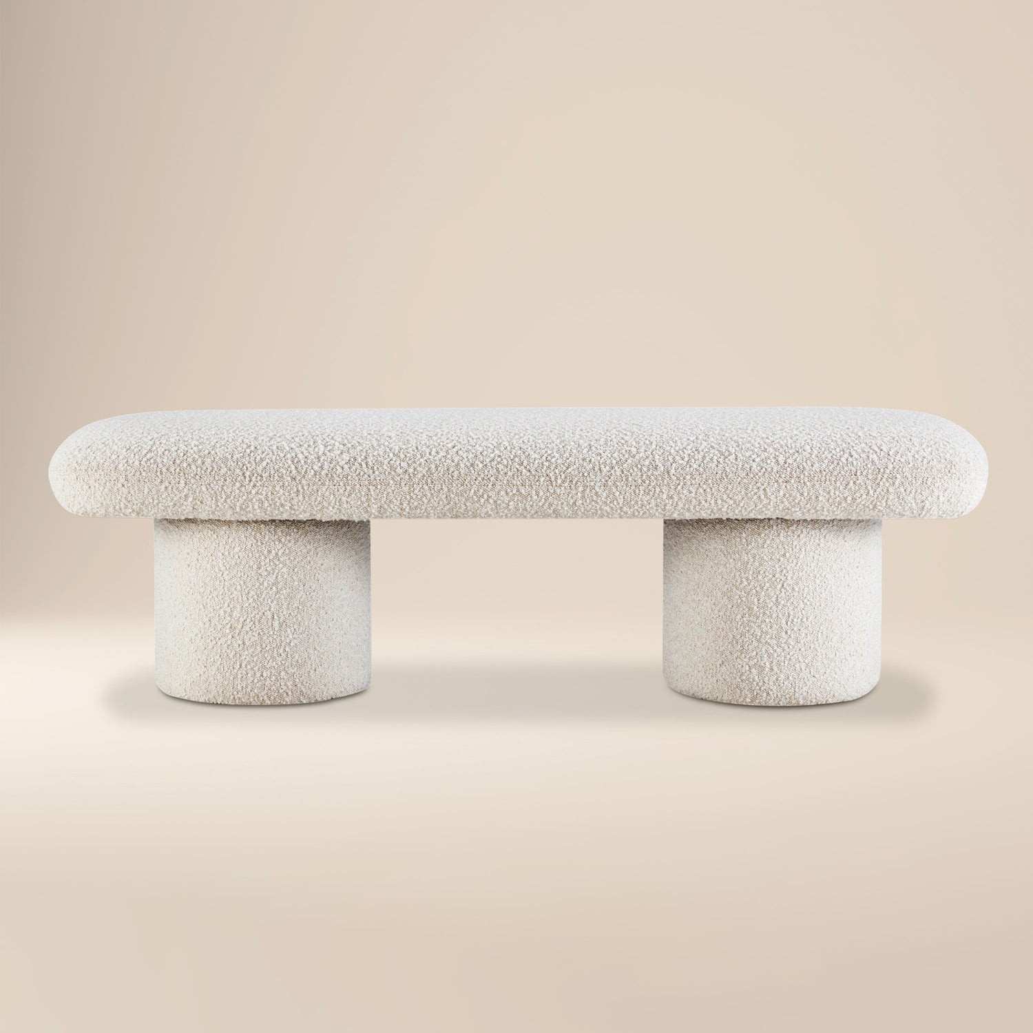 Este Bench | Crema White Boucle 