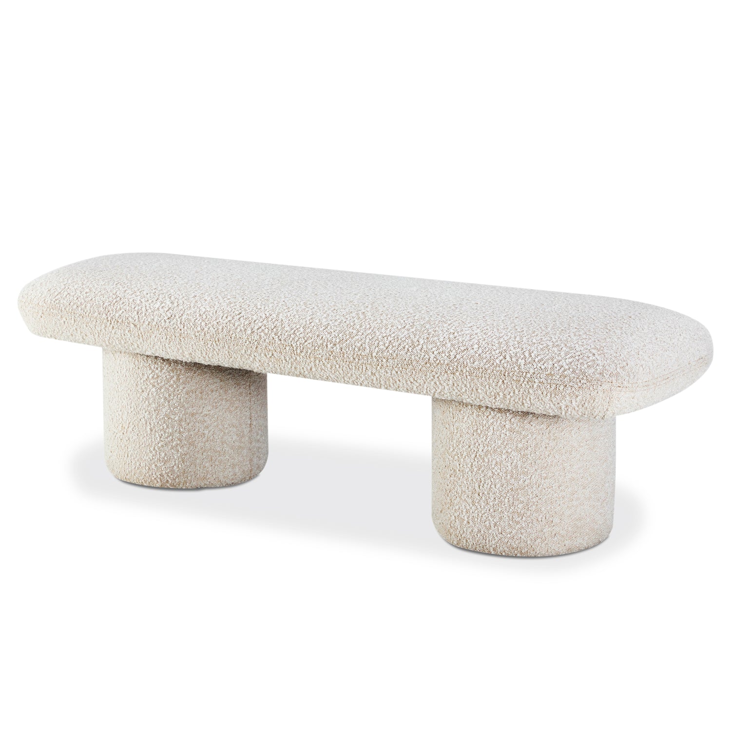 Este Bench | Crema White Boucle 