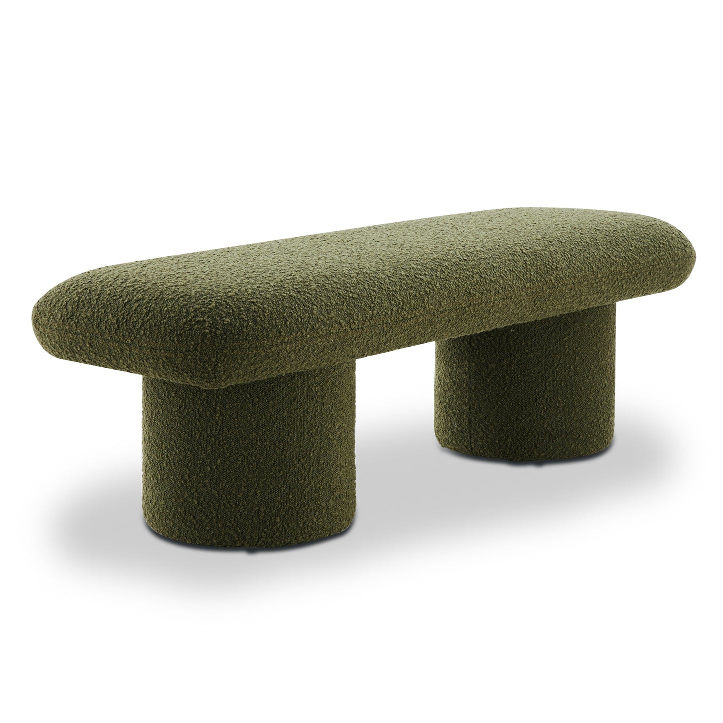 Este Bench | Fern Green Boucle