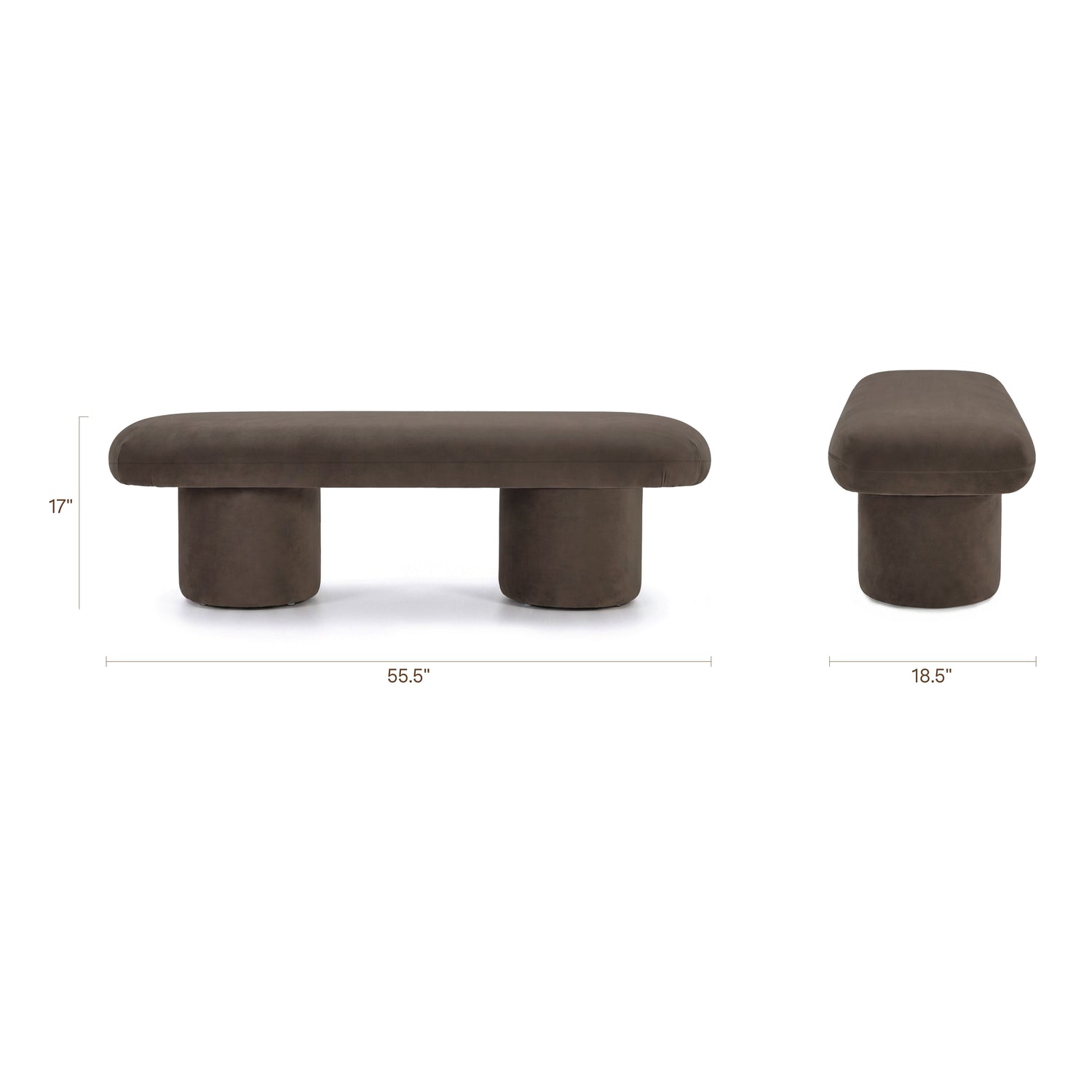 Este Bench | Shadow Brown 