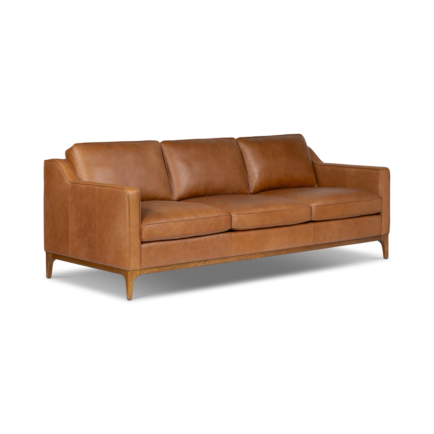 Ashford 88" Leather Sofa | Saddle Tan
