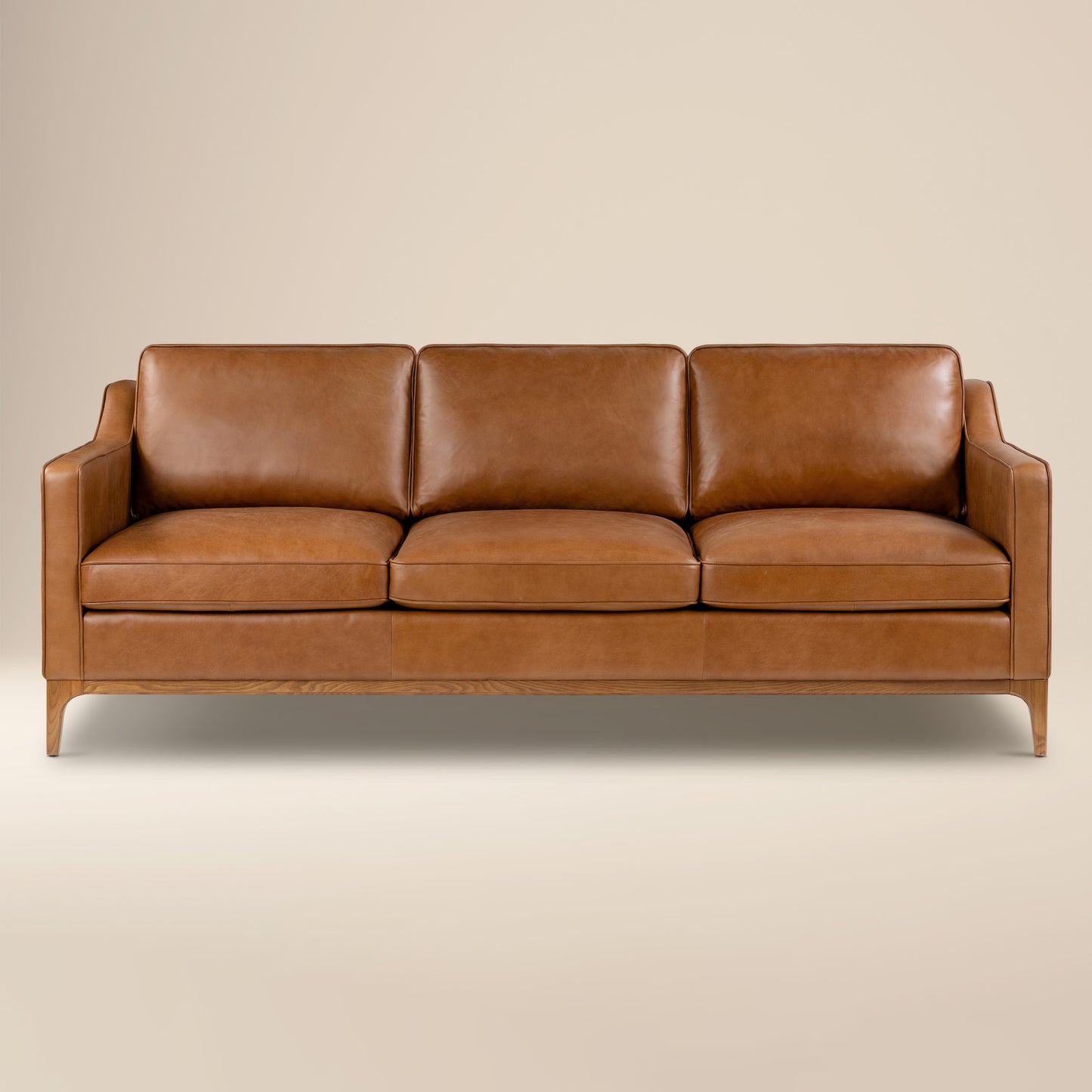 Ashford 88" Leather Sofa | Saddle Tan