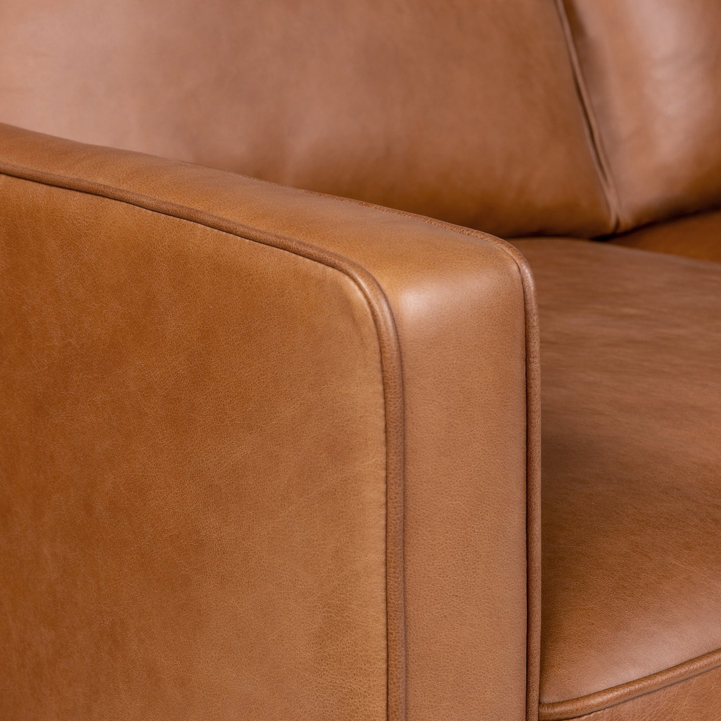 Ashford 88" Leather Sofa | Saddle Tan