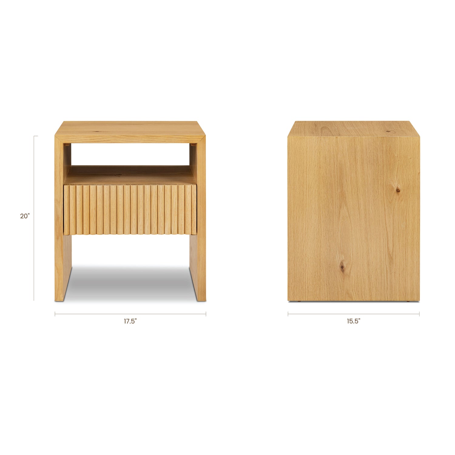 Leeds Nightstand | Oak 