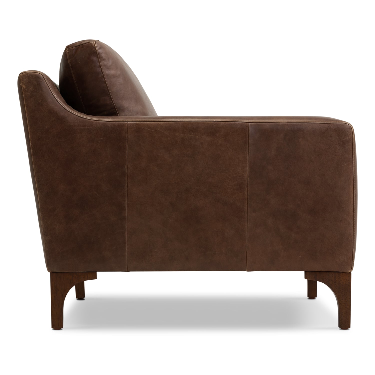 Sorrento Leather Lounge Chair | Chocolate Brown 