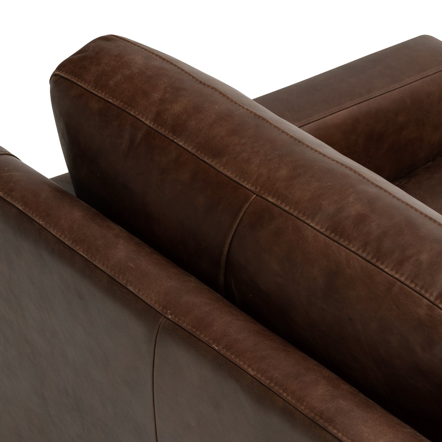Sorrento Leather Lounge Chair | Chocolate Brown
