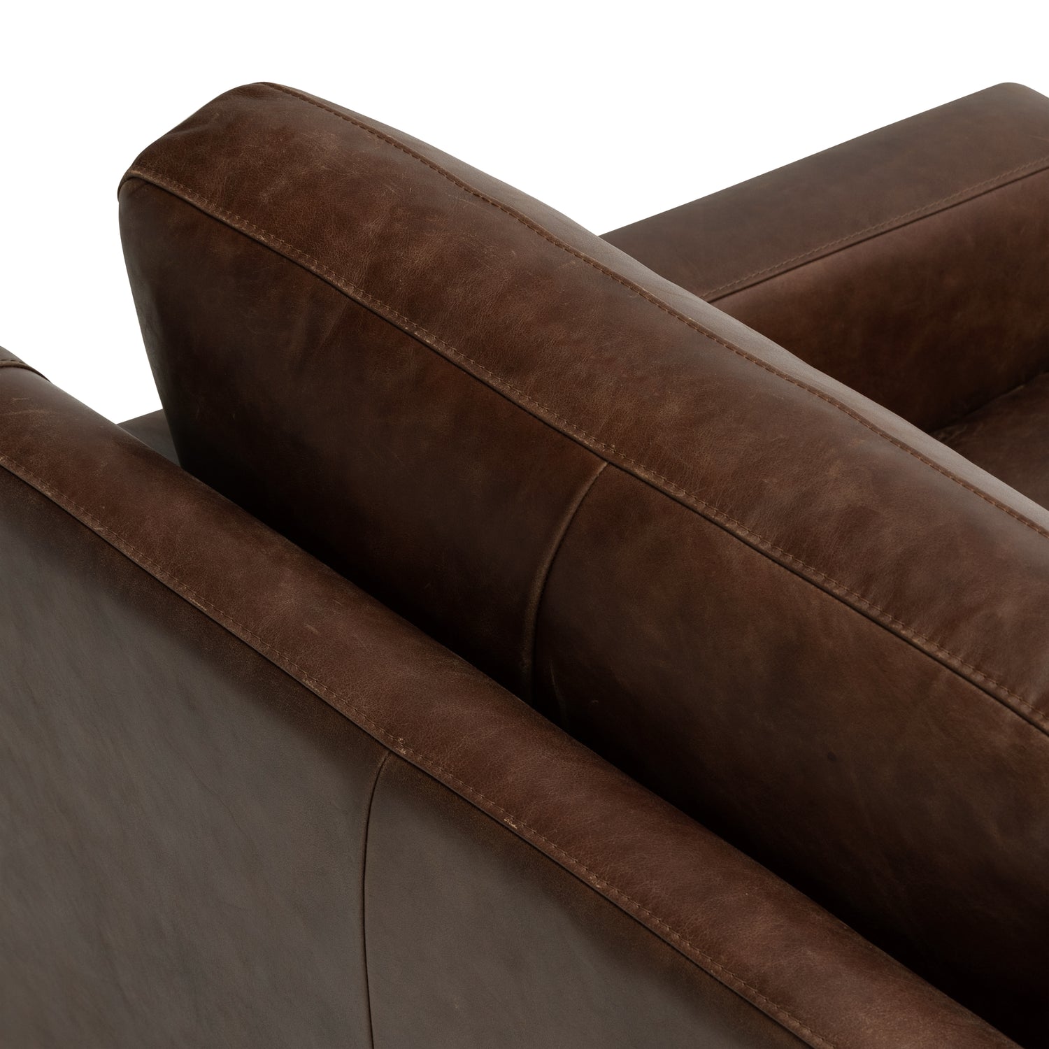 Sorrento Leather Lounge Chair | Chocolate Brown 