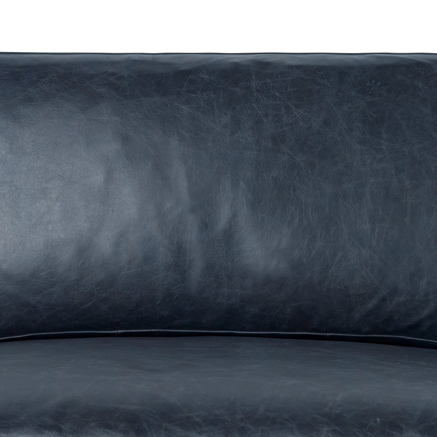 Sorrento 105" Leather Left-Facing Sectional Sofa | Nightfall Blue