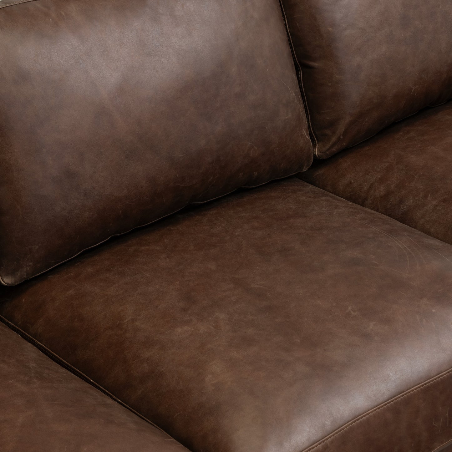 Sorrento 86" Leather Sofa | Chocolate Brown