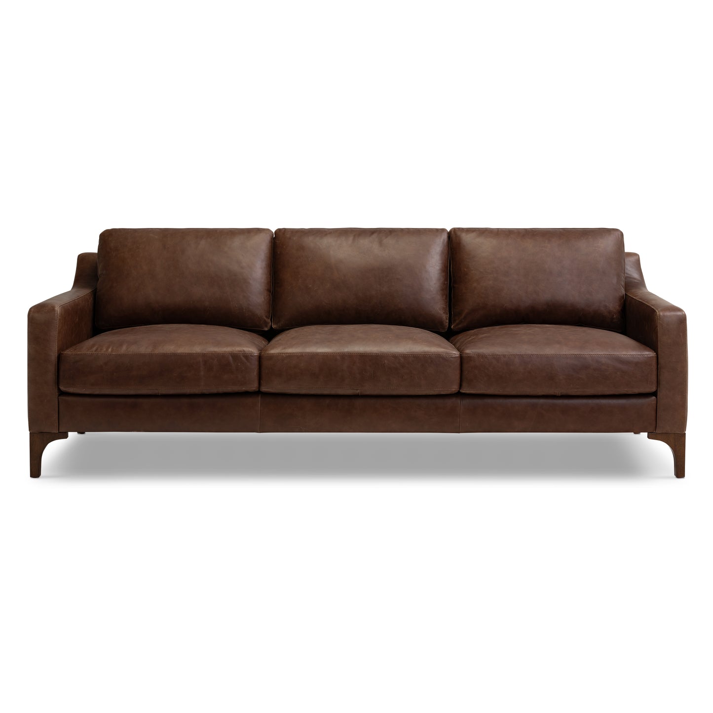 Sorrento 86" Leather Sofa | Chocolate Brown