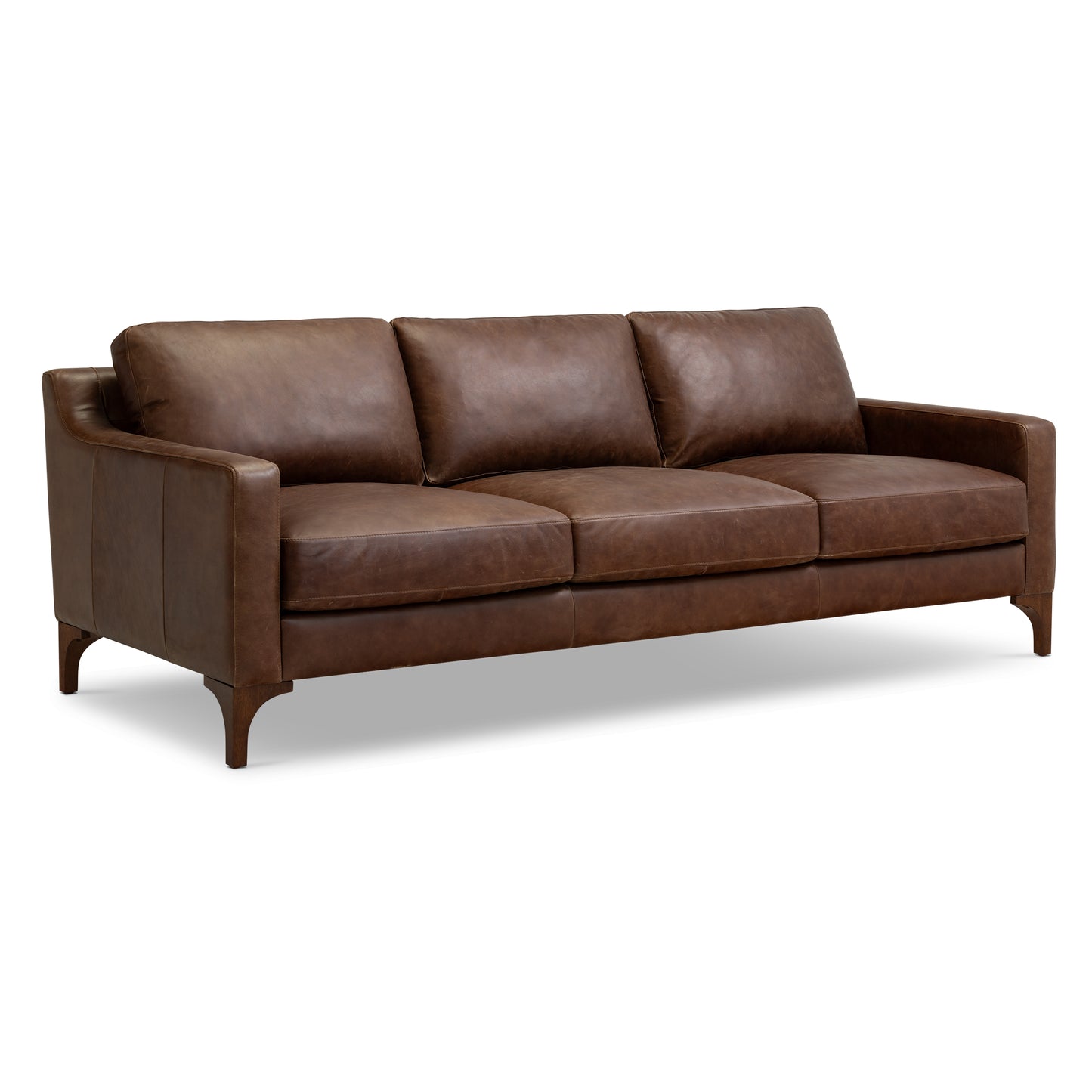 Sorrento 86" Leather Sofa | Chocolate Brown