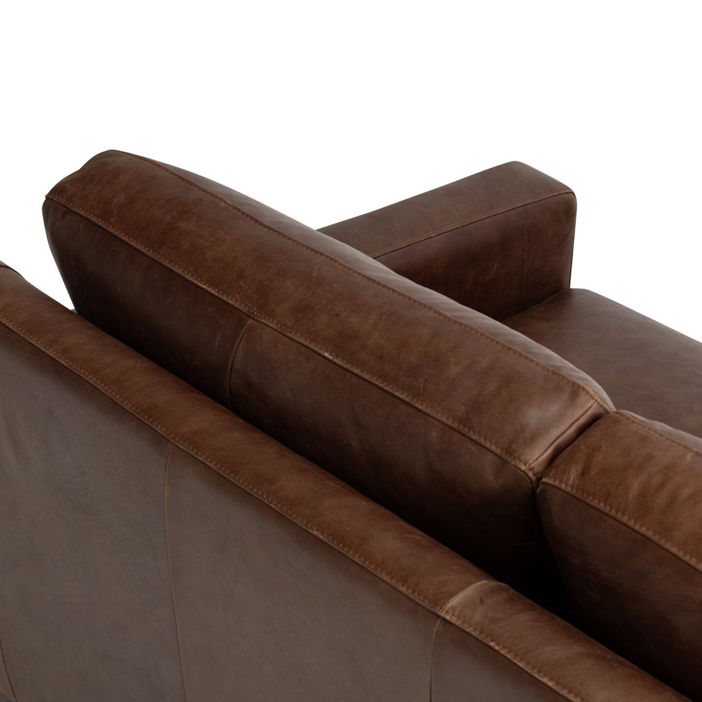 Sorrento 86" Leather Sofa | Chocolate Brown