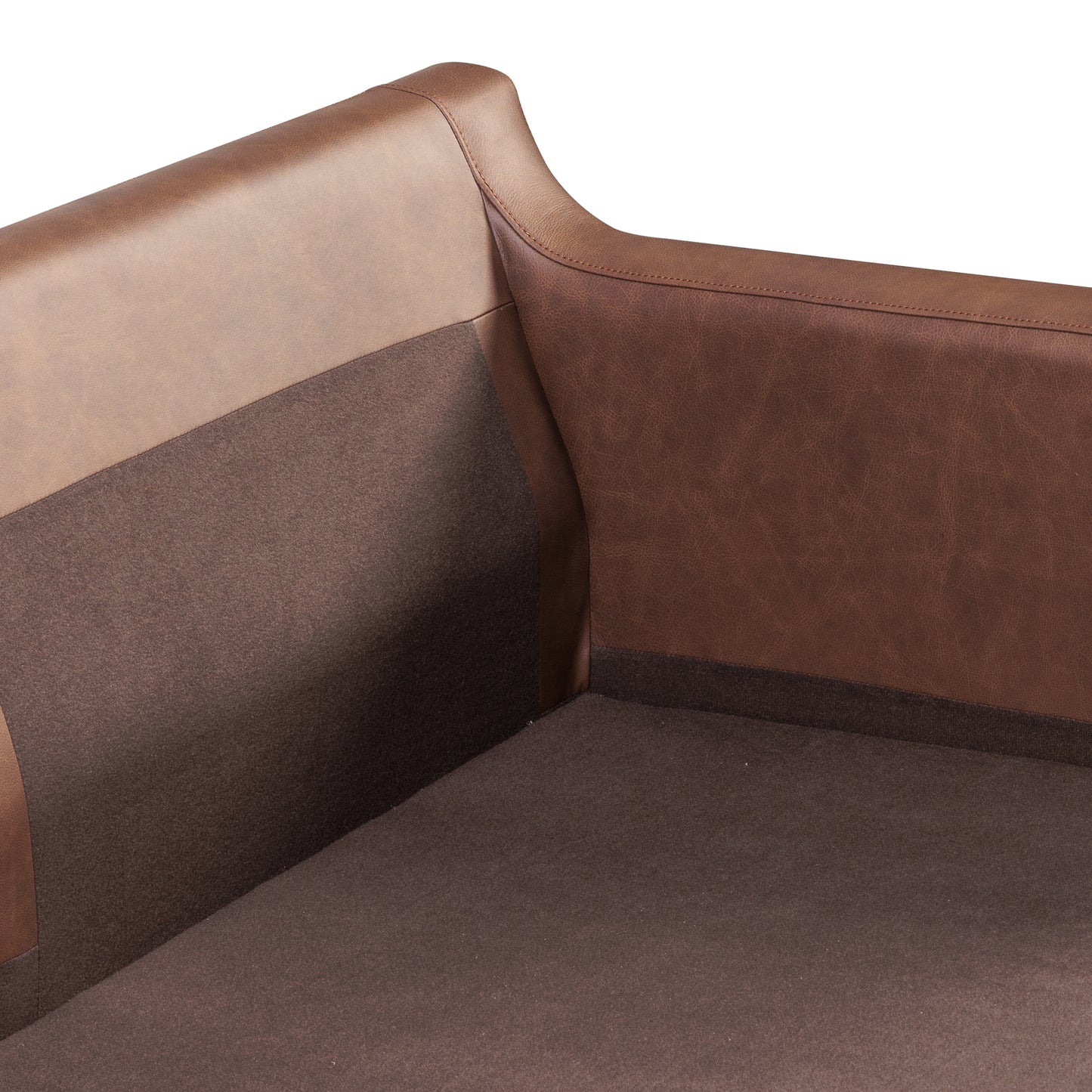 Sorrento 86" Leather Sofa | Caramel Brown