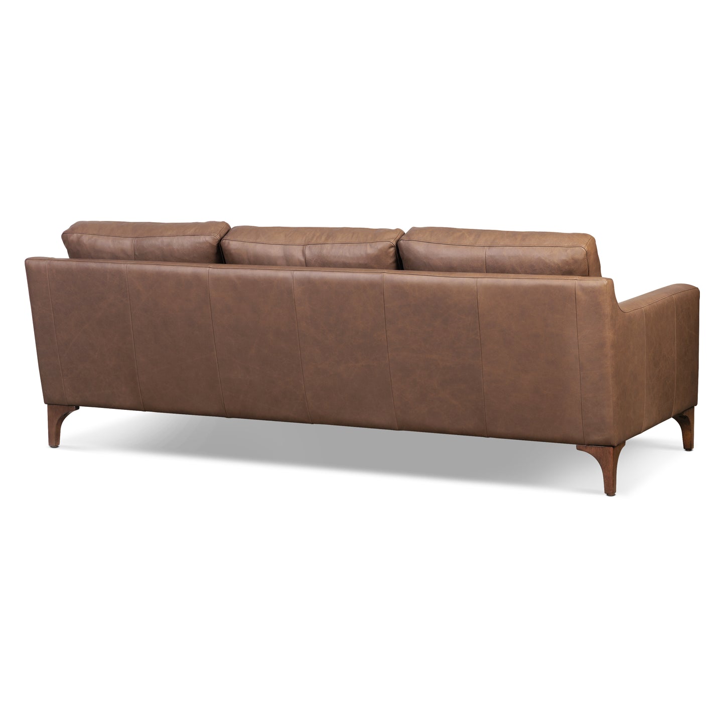 Sorrento 86" Leather Sofa | Caramel Brown