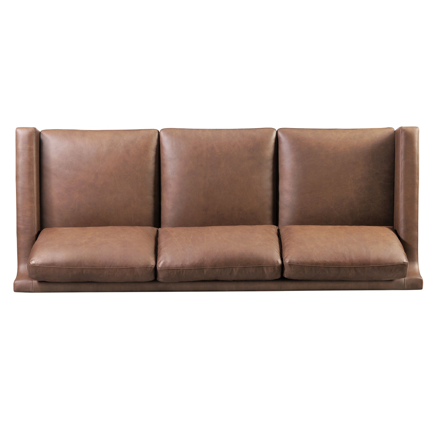 Sorrento 86" Leather Sofa | Caramel Brown