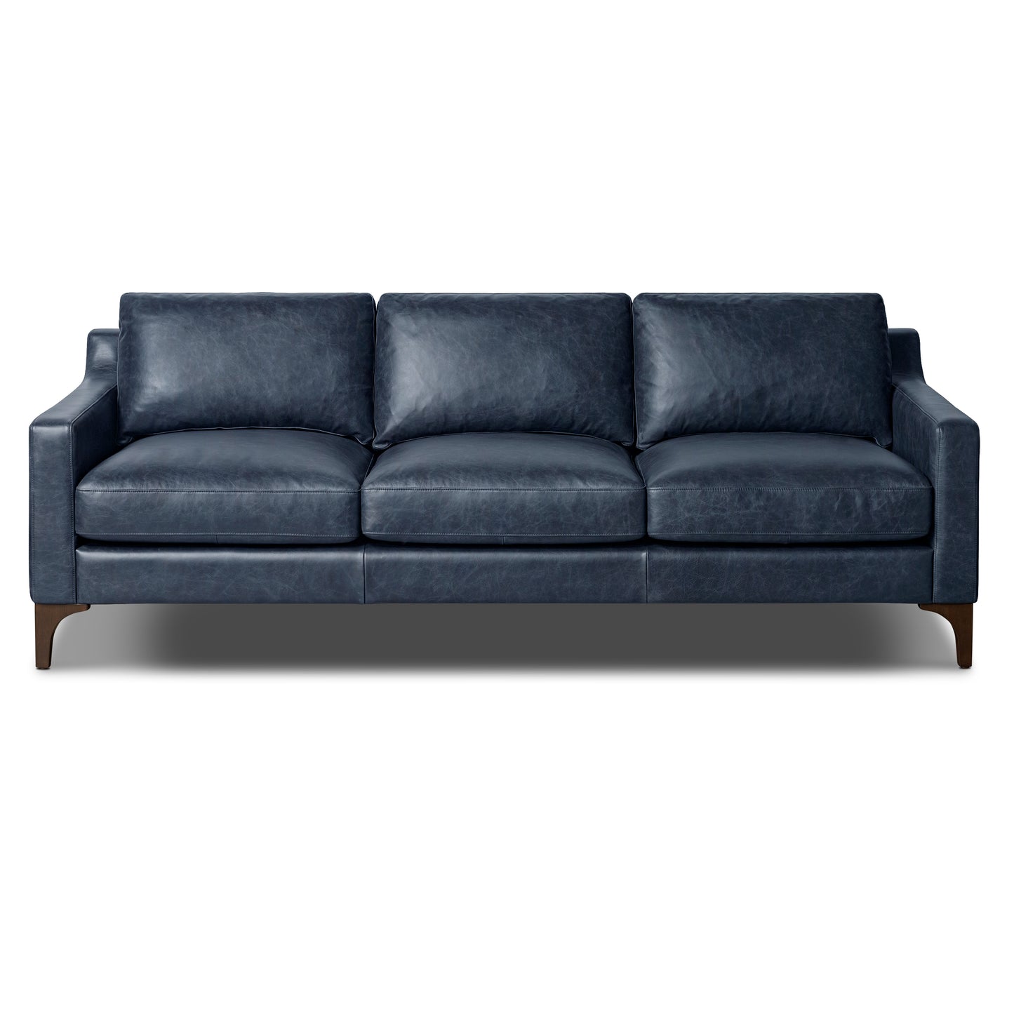 Sorrento 86" Leather Sofa | Nightfall Blue