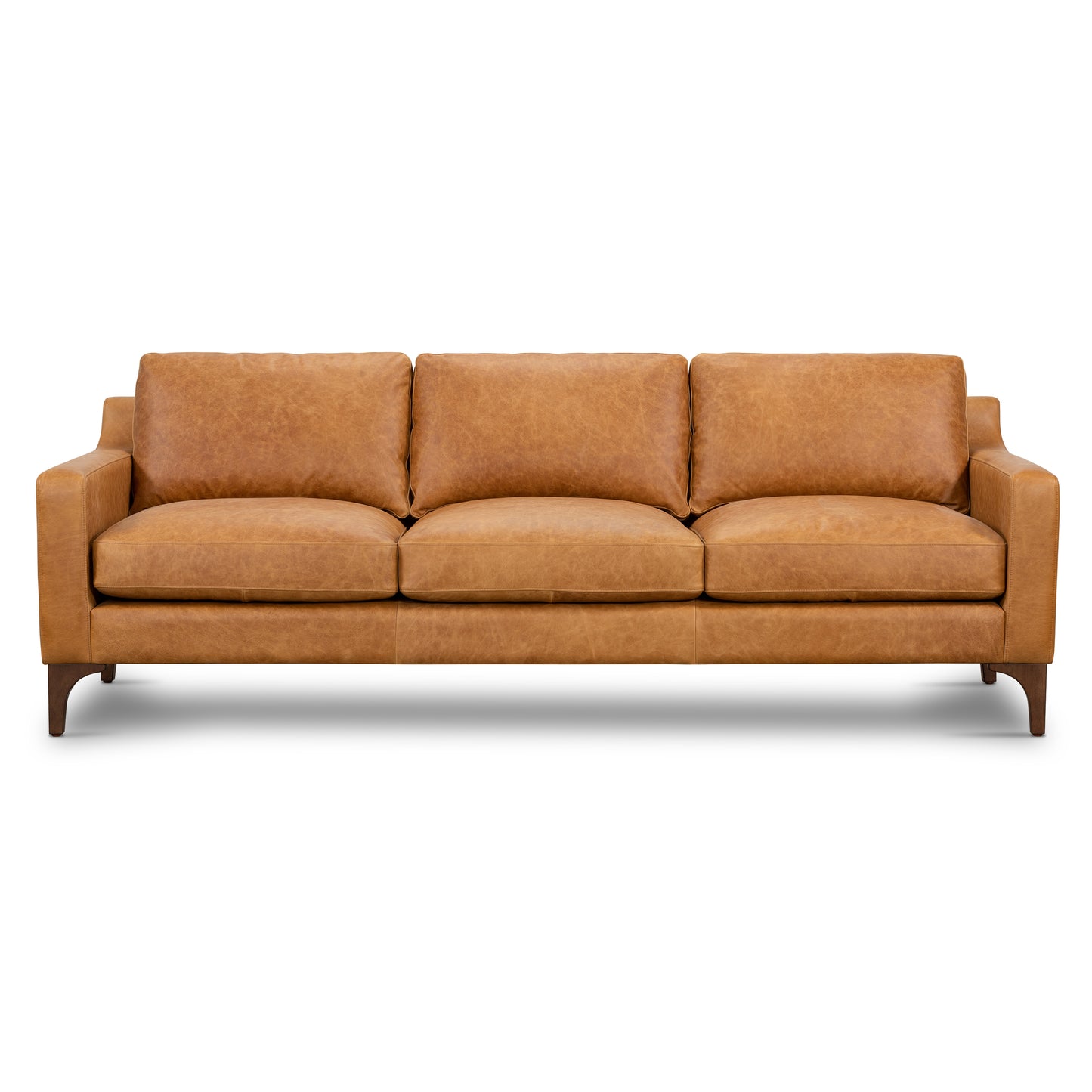 Sorrento 86" Leather Sofa | Cognac Tan