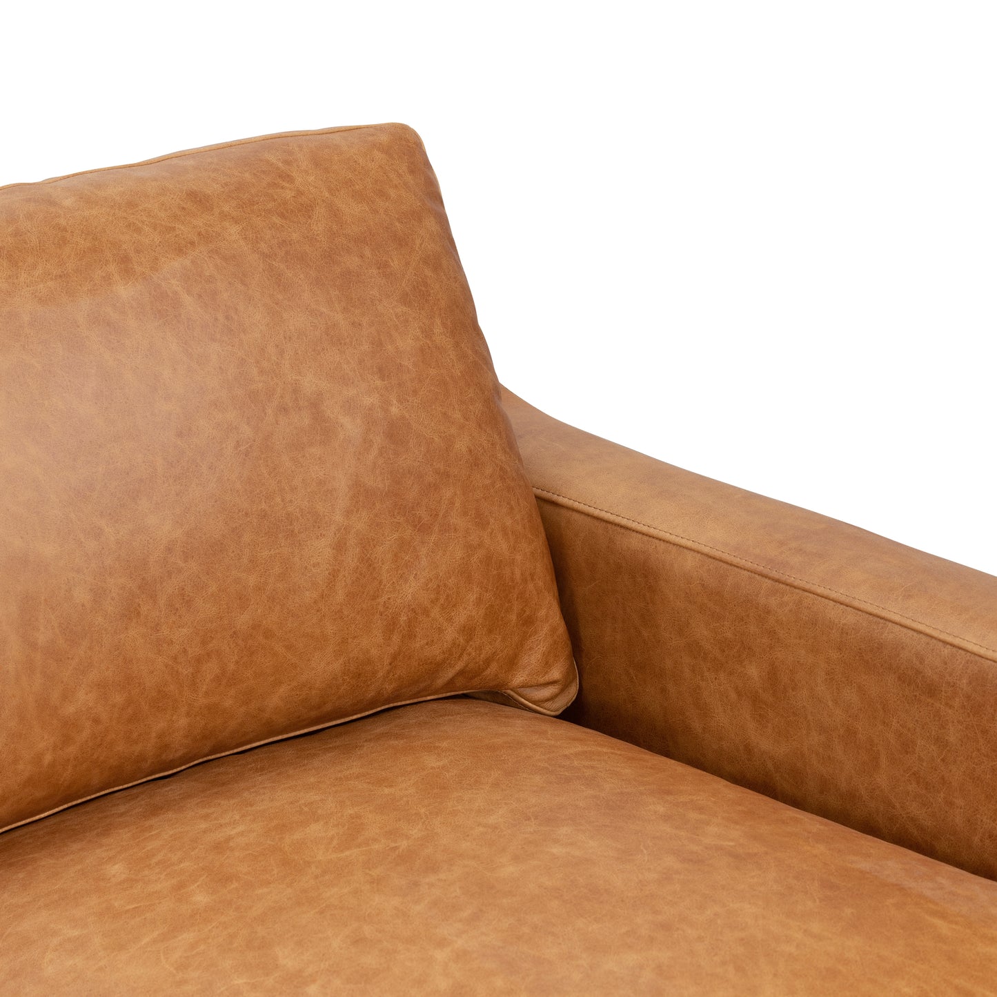 Sorrento 86" Leather Sofa | Cognac Tan