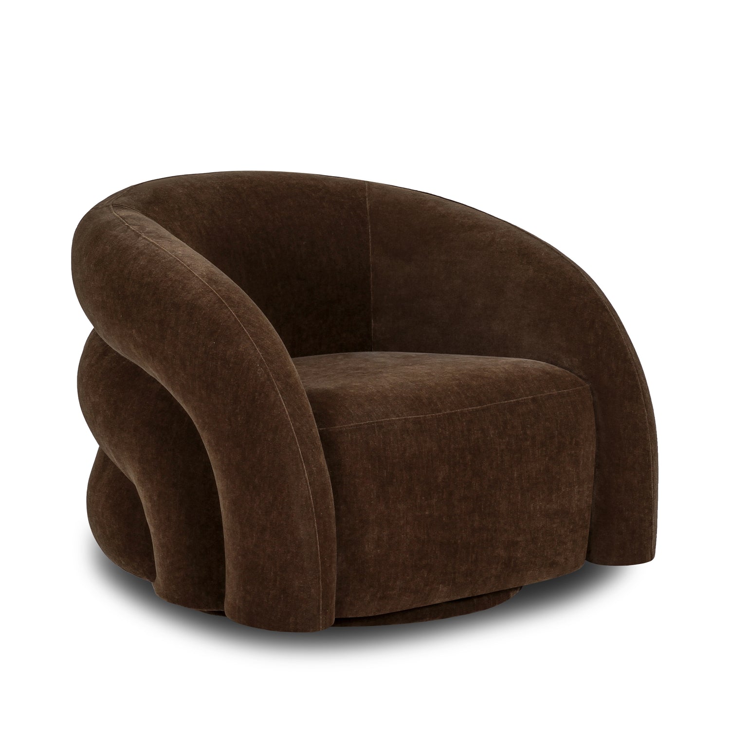 Volos Swivel Chair | Dusken Brown 