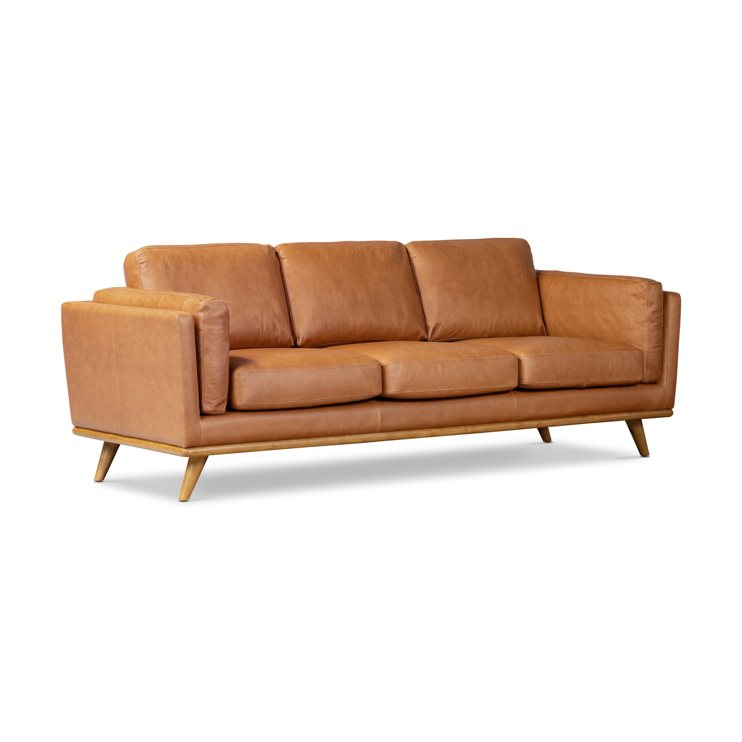 Cadiz 90" Leather Sofa | Saddle Tan