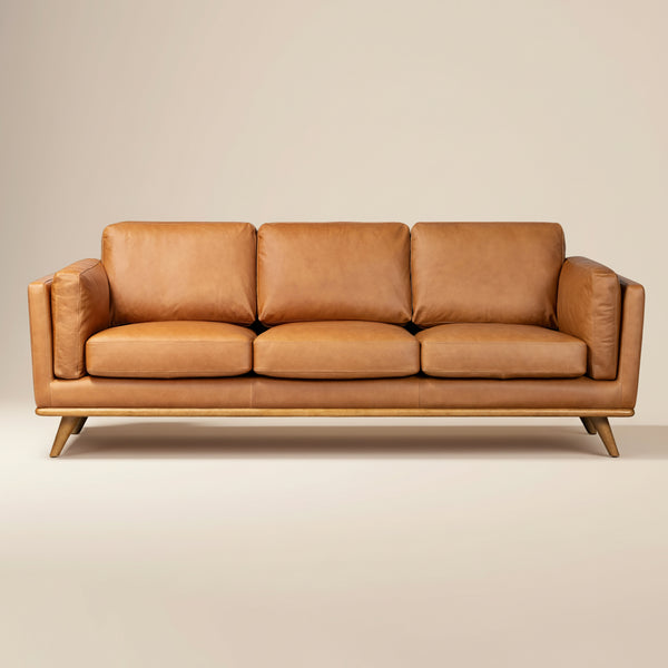 Cadiz 90" Leather Sofa | Saddle Tan