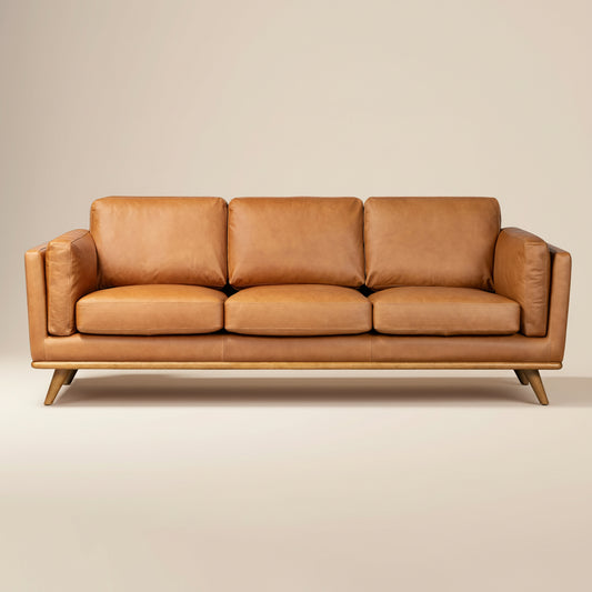 Cadiz 90" Leather Sofa | Saddle Tan