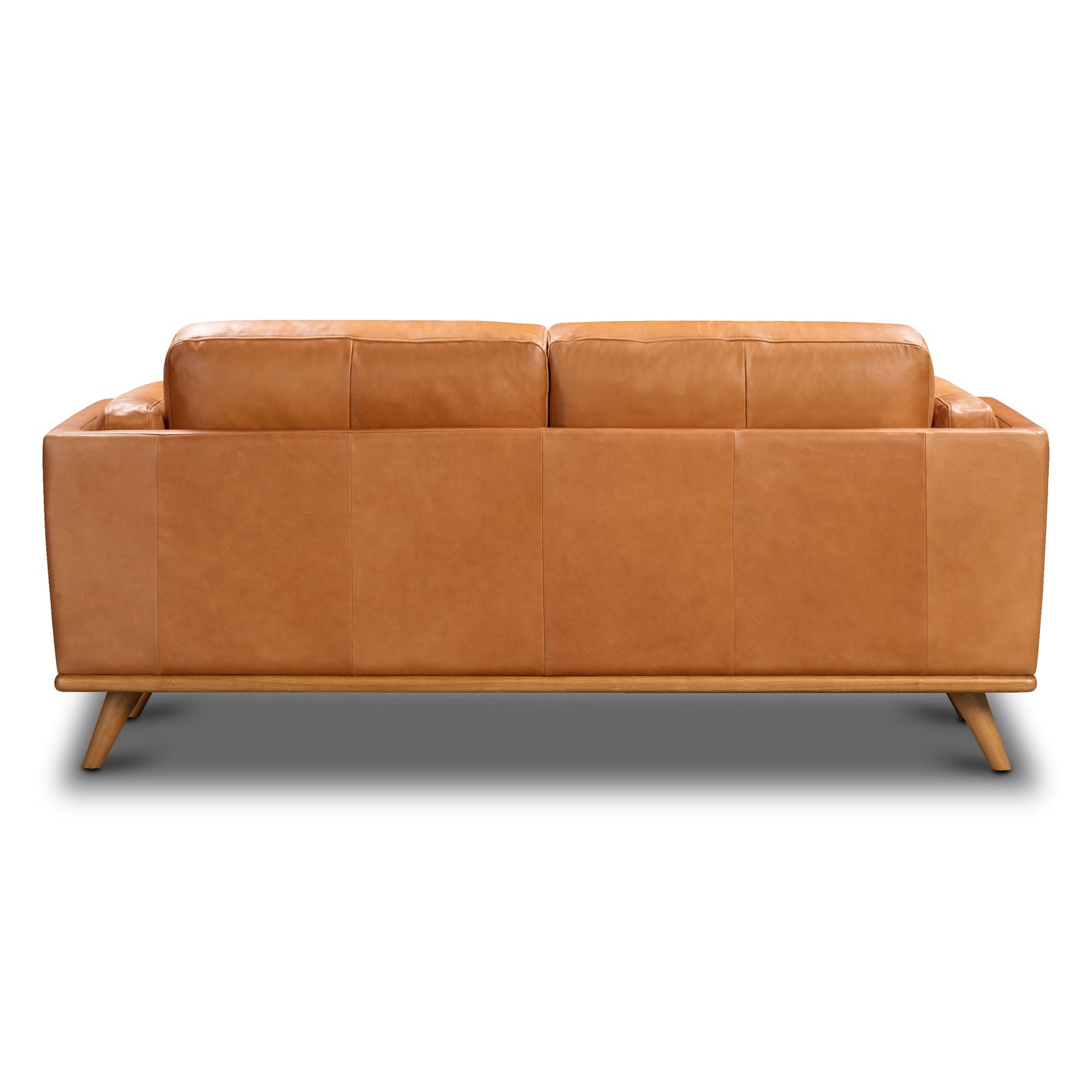 Cadiz 75" Leather Apartment Sofa | Saddle Tan