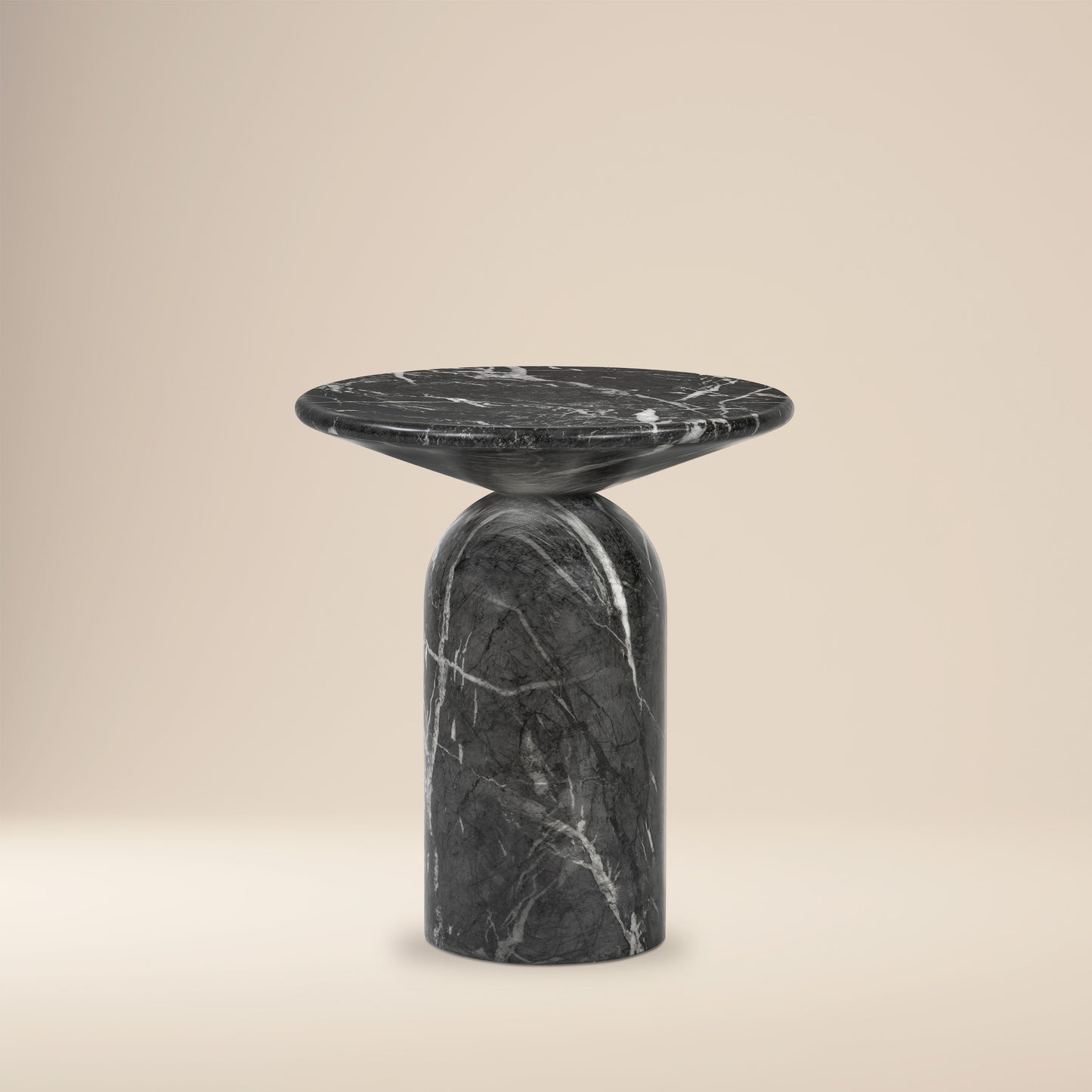 Wels End Table | Black Marble
