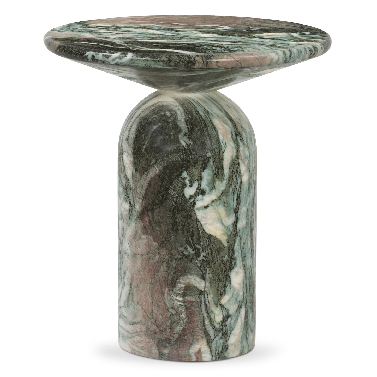 Wels End Table | Green Marble