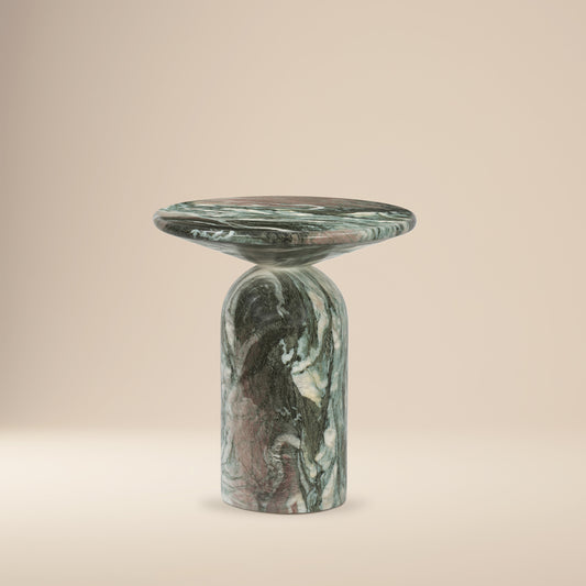 Wels End Table | Green Marble