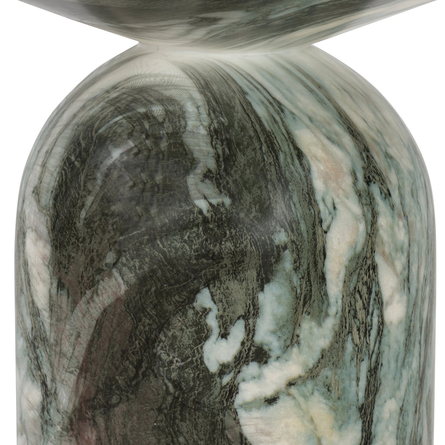 Wels End Table | Green Marble