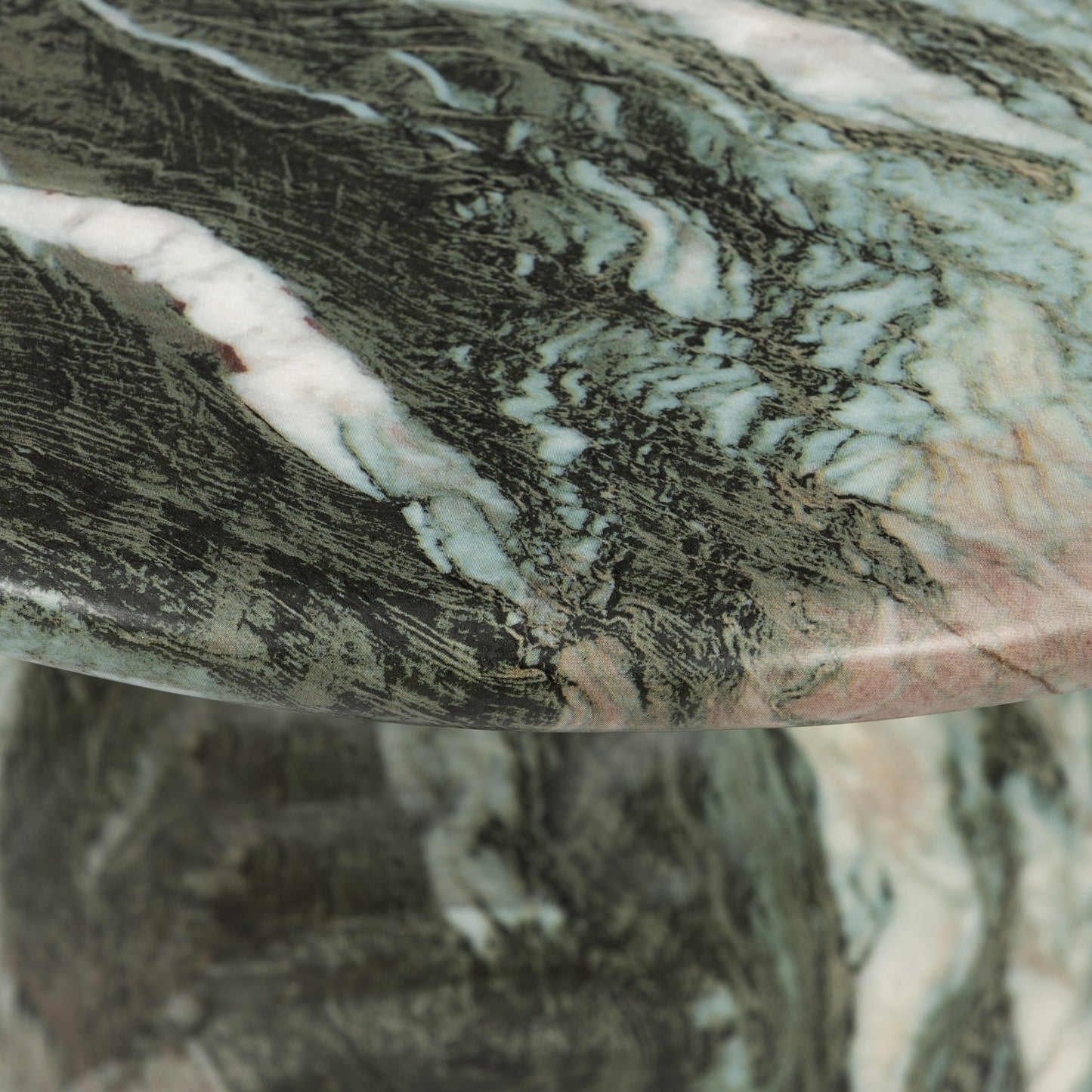 Wels End Table | Green Marble
