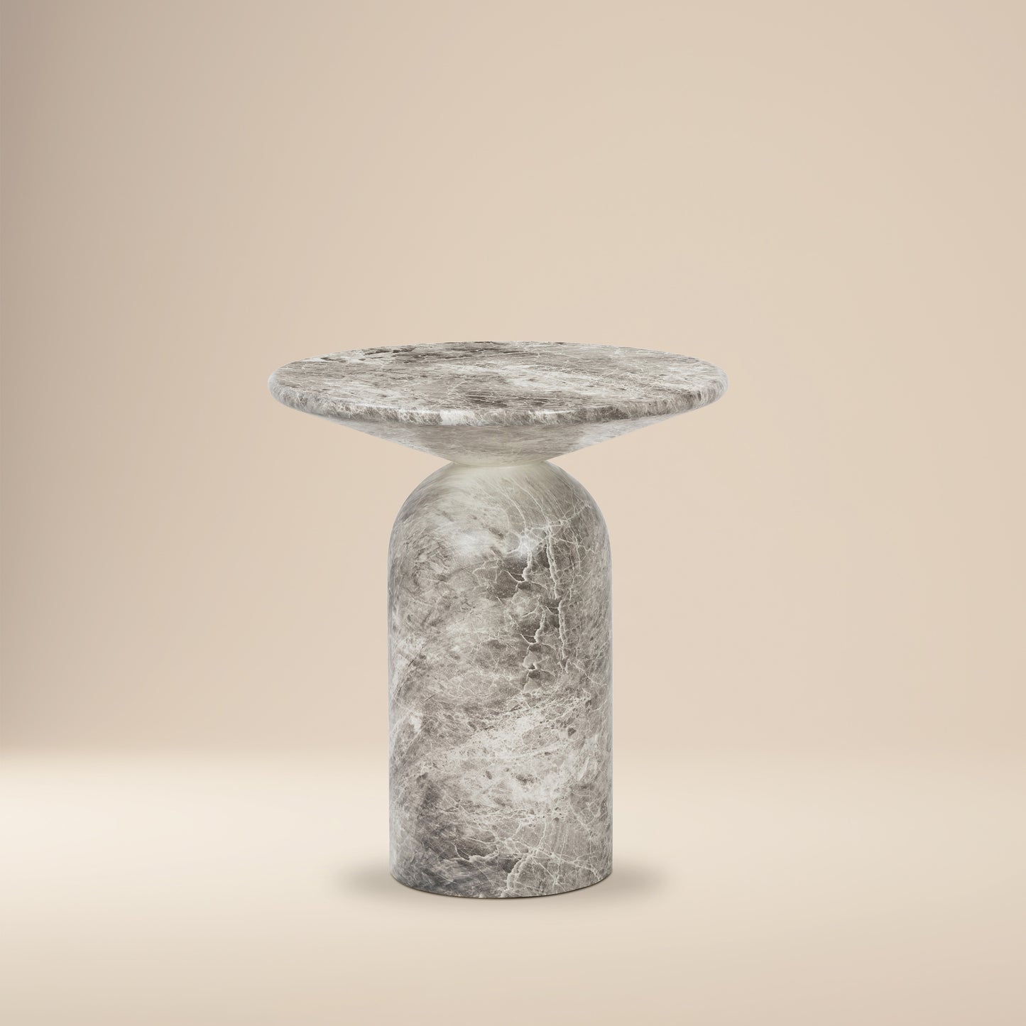Wels End Table | Grey Marble
