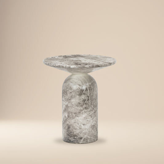 Wels End Table | Grey Marble