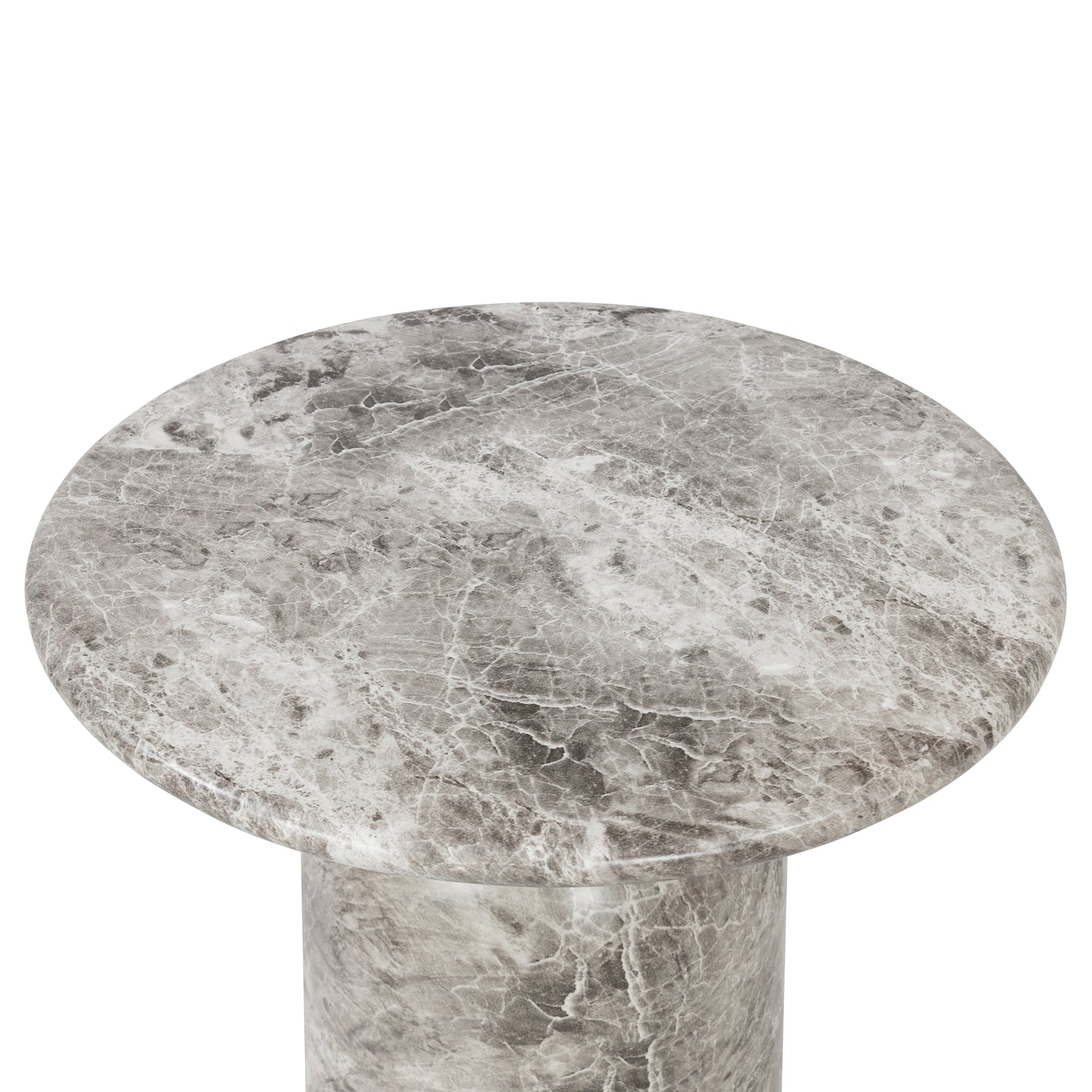 Wels End Table | Grey Marble 