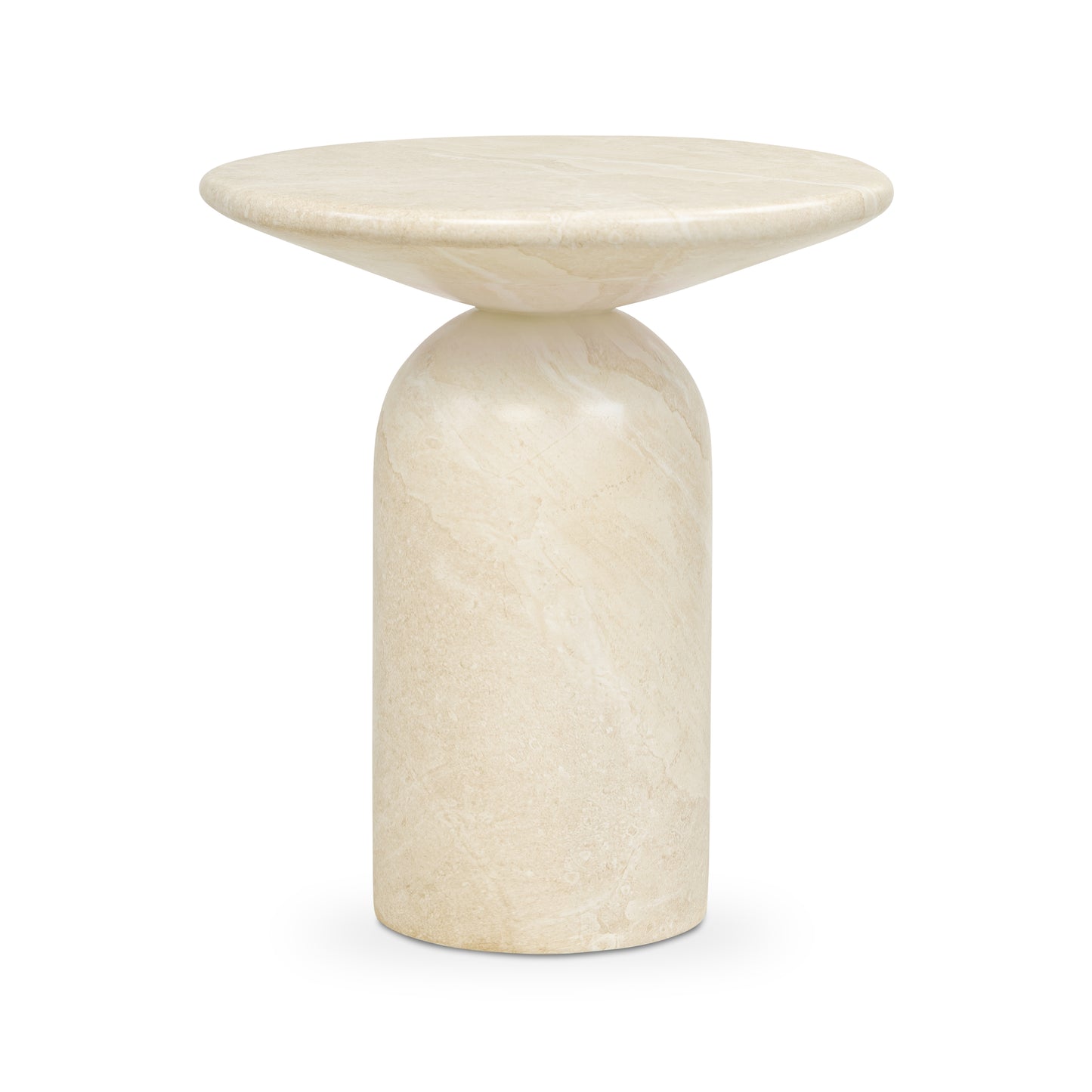 Wels End Table | Sandstone White
