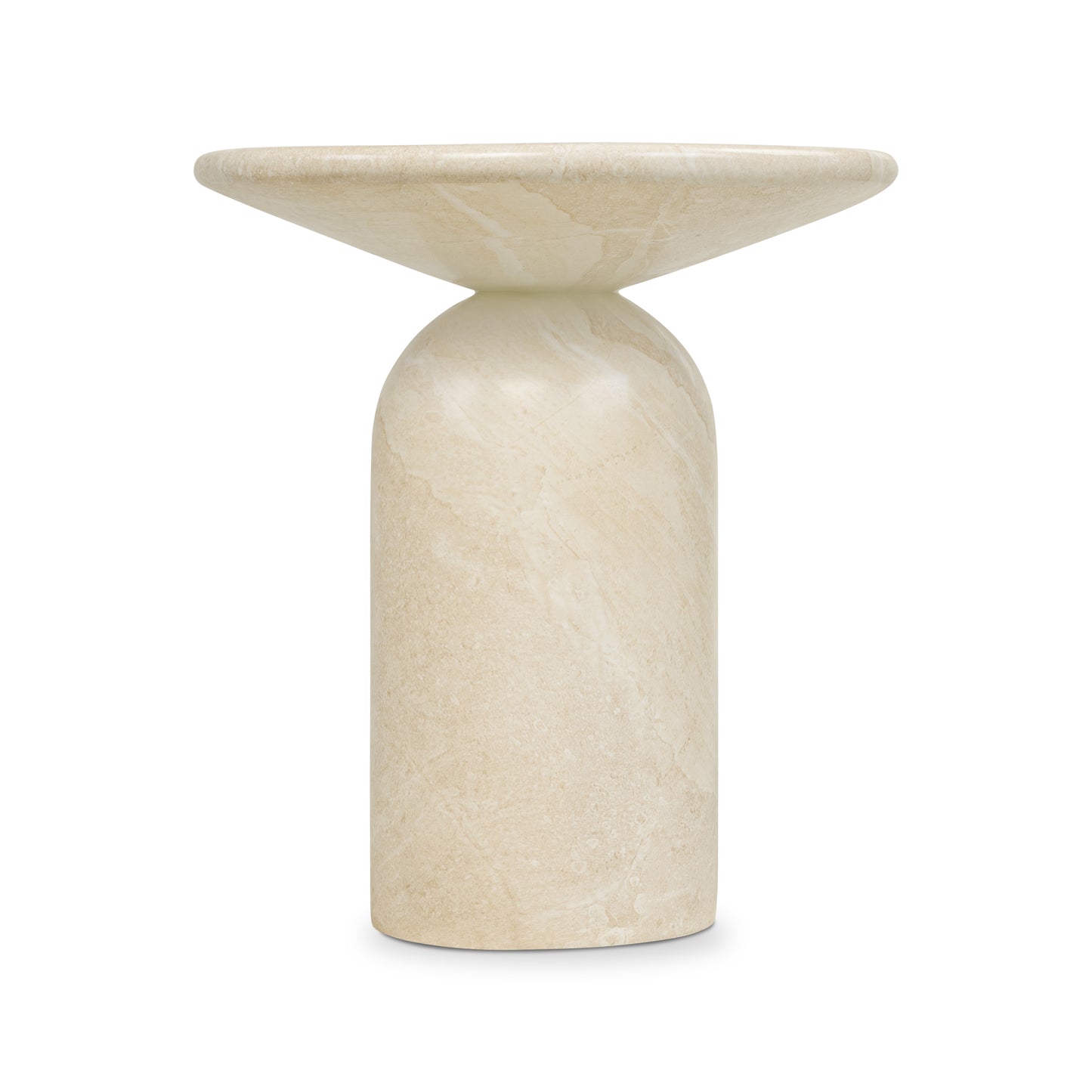 Wels End Table | Sandstone White