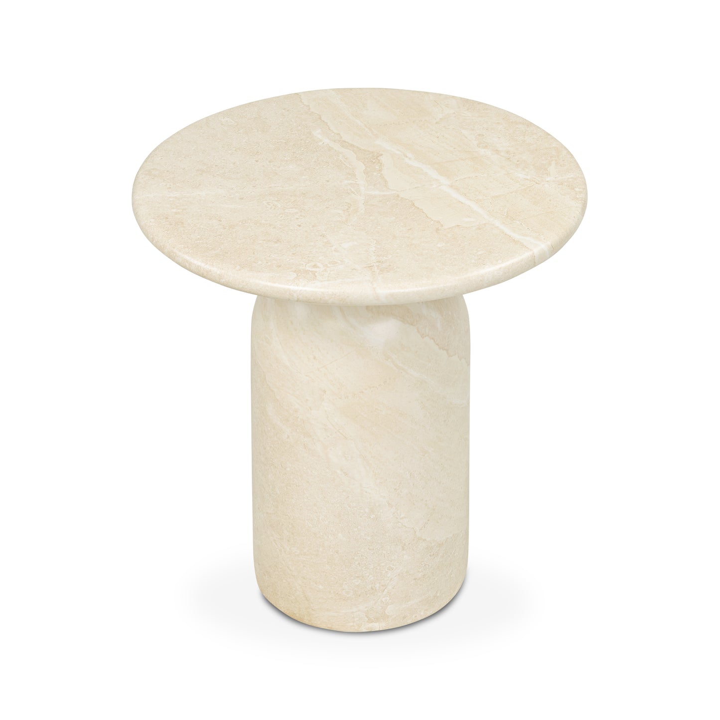 Wels End Table | Sandstone White