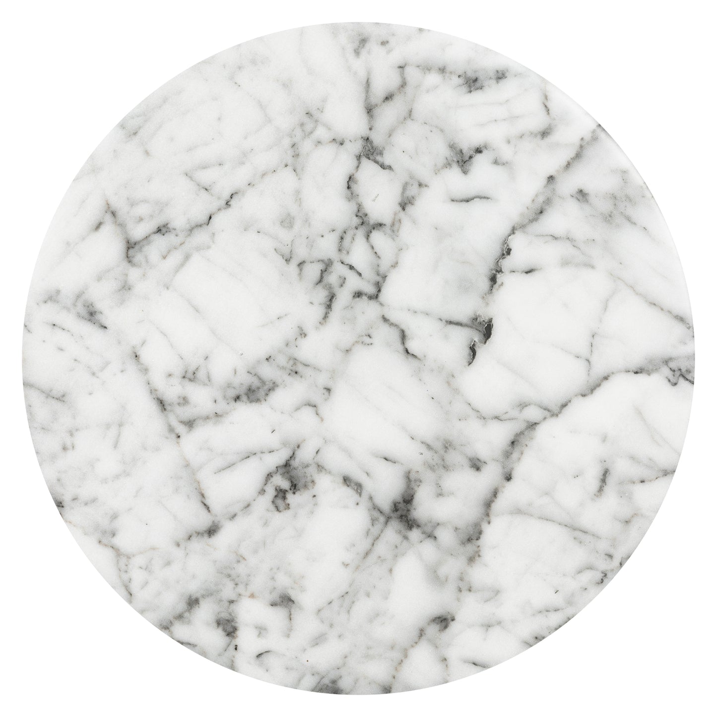Wels End Table | White Marble