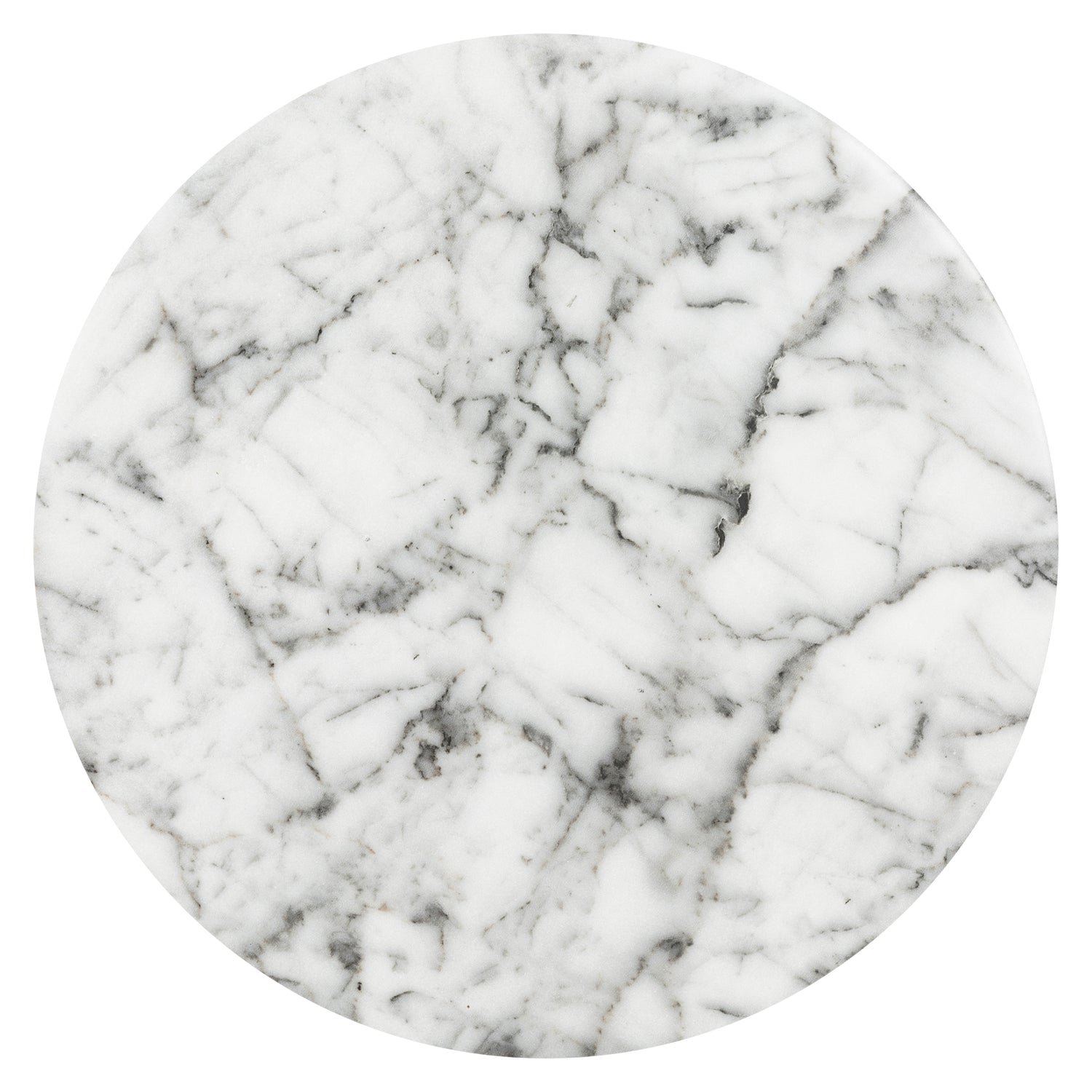 Wels End Table | White Marble 