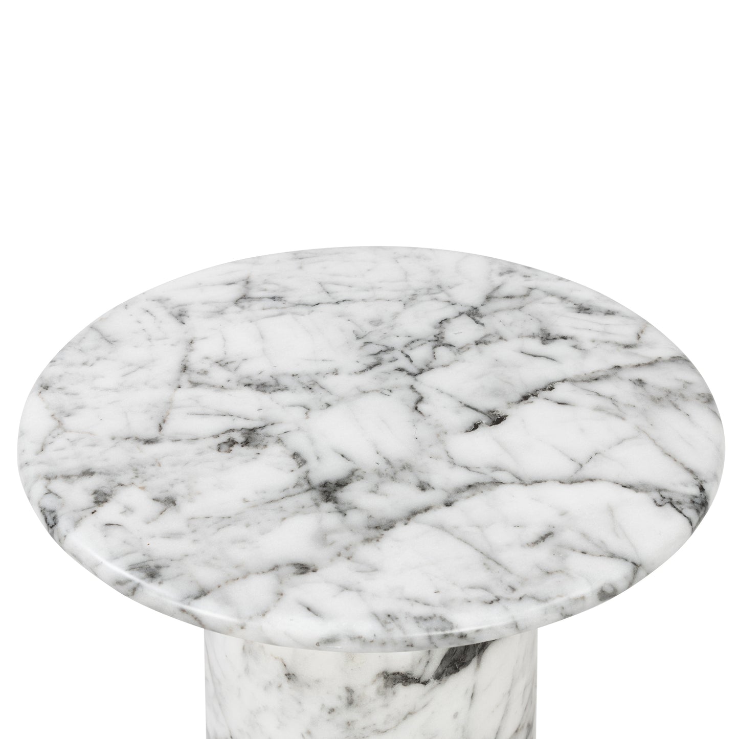 Wels End Table | White Marble