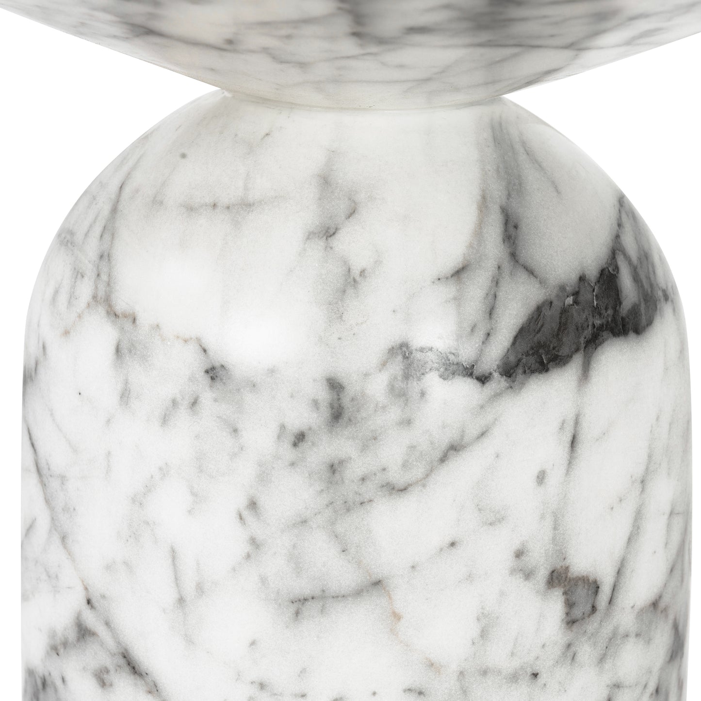 Wels End Table | White Marble